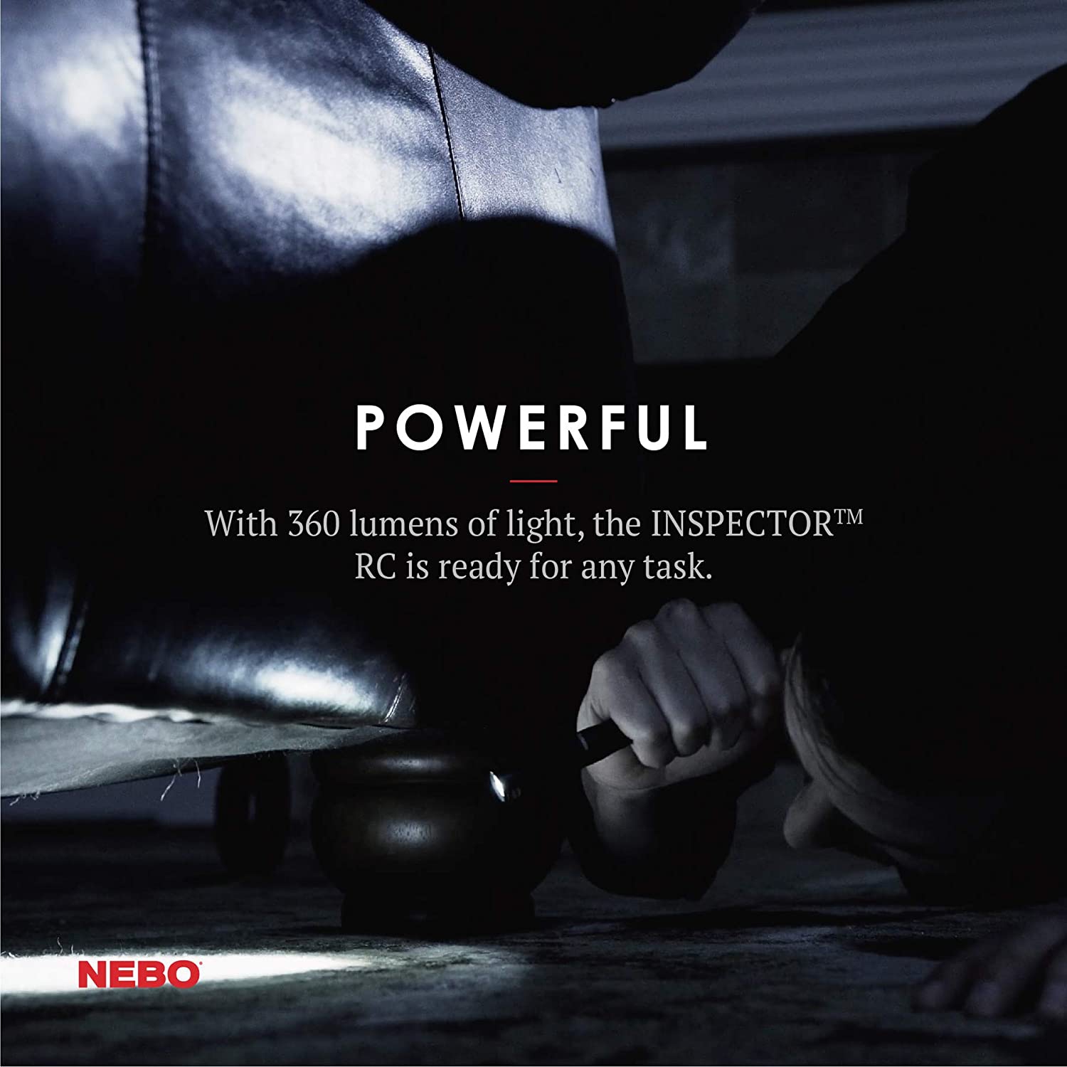 Rechargeable Pen Light Flashlight 360-Lumens Inspector Rechargeable Flashlights Features Flex Power, Meaning it