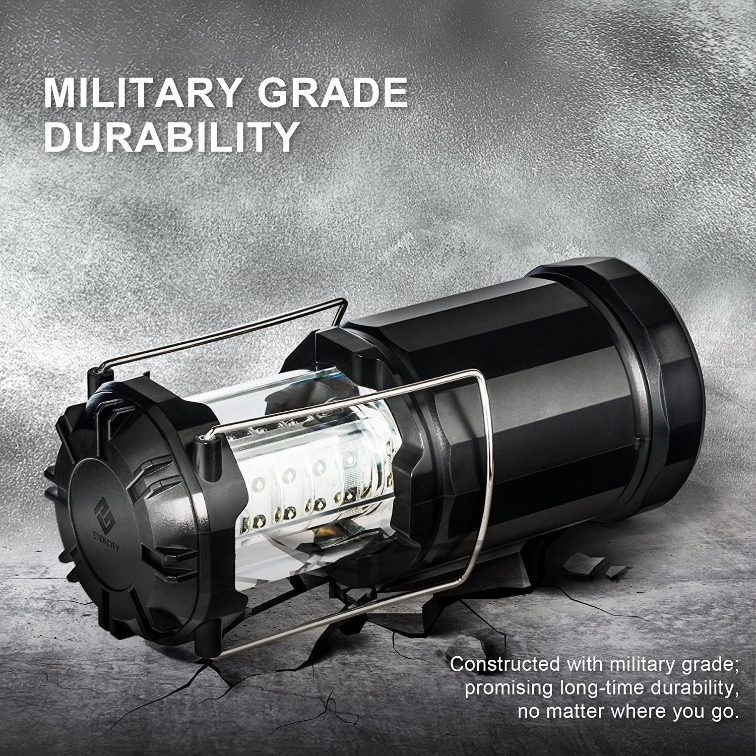 Upgrade 2 Pack LED Camping Lantern with Magnetic Base and Adjustable Brightness, Survival Kit for Emergency,