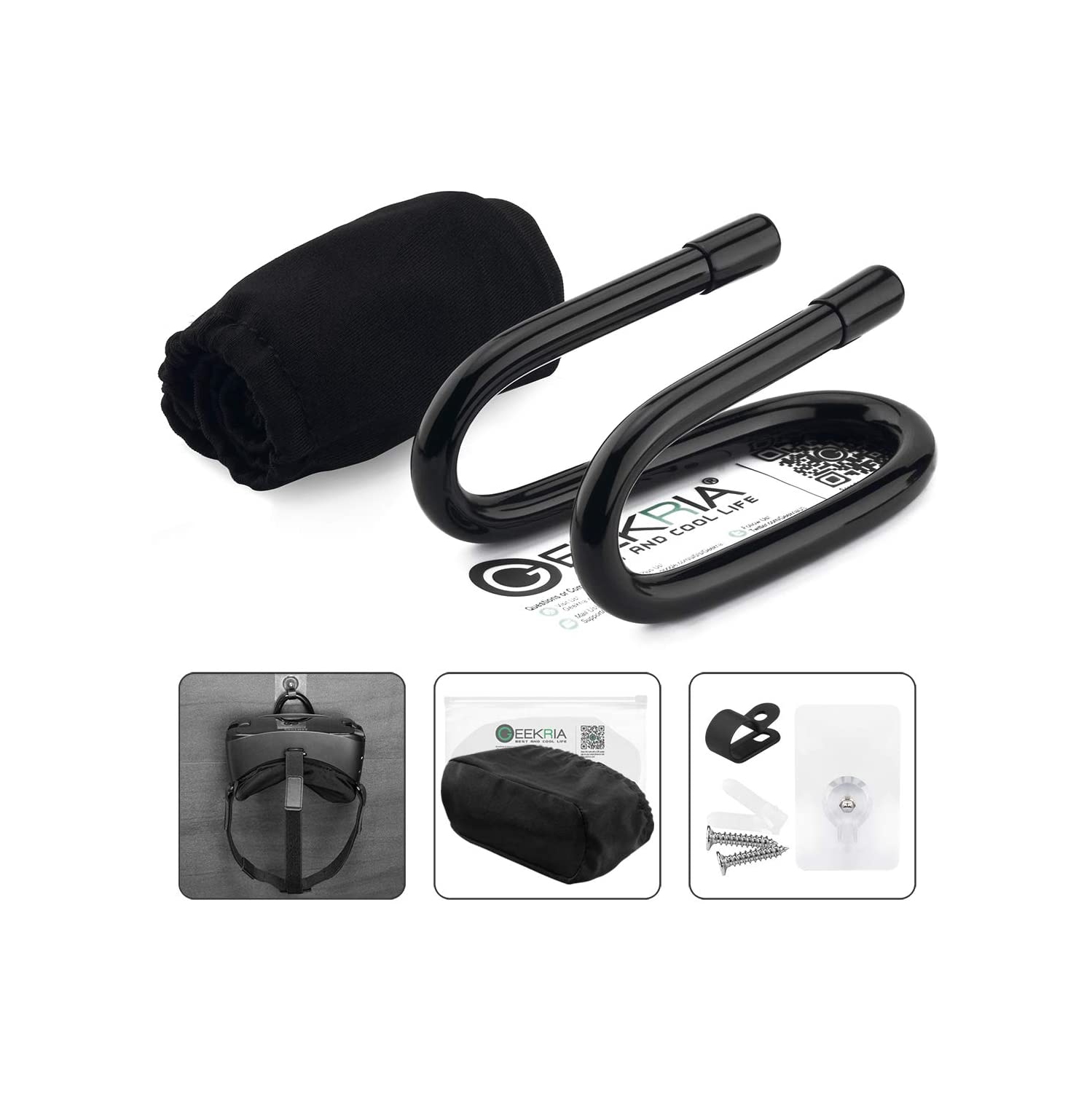 Couvre-objectif et support mural/support de rangement/support mural pour casque de réalité virtuelle et manettes Touch, jeu