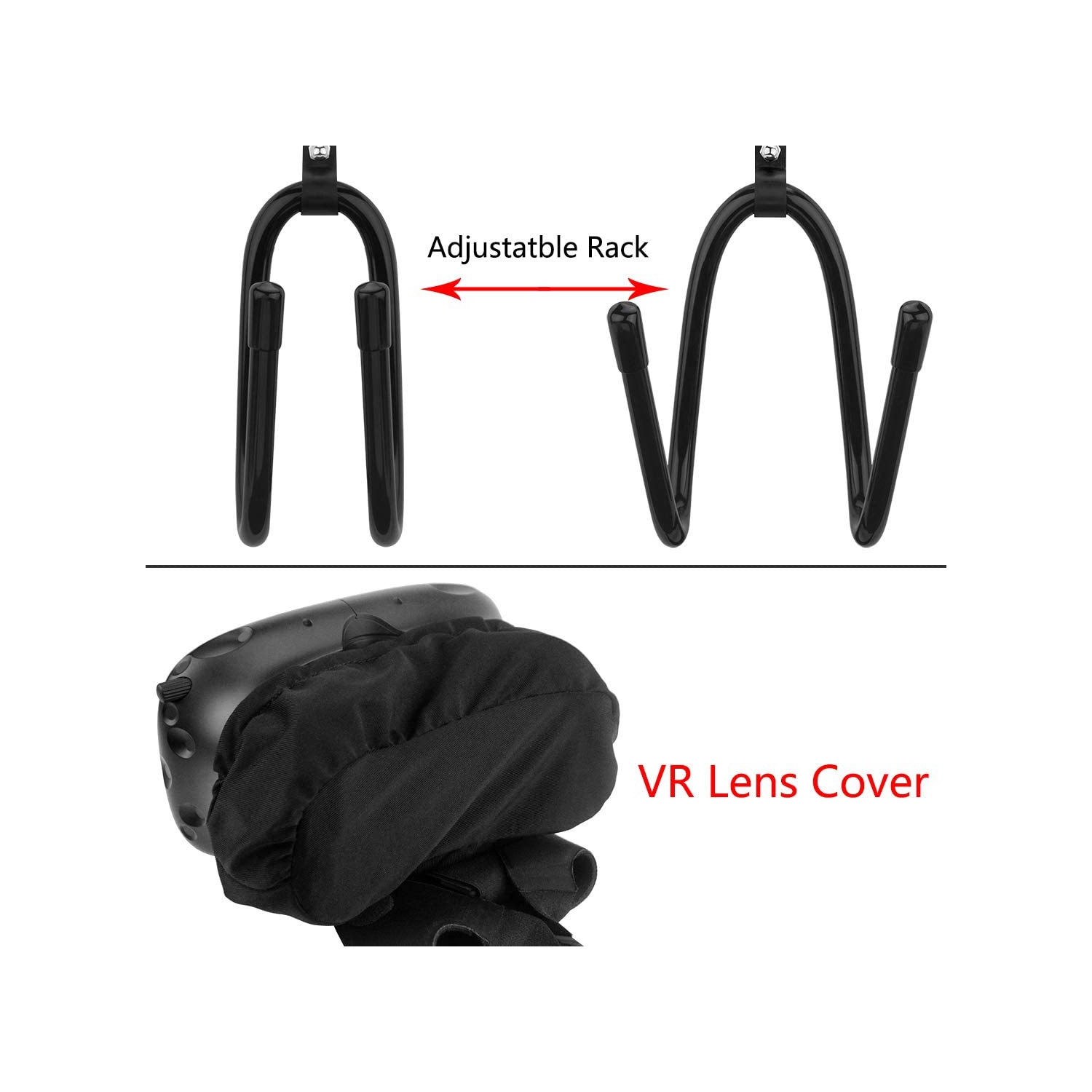 Couvre-objectif et support mural/support de rangement/support mural pour casque de réalité virtuelle et manettes Touch, jeu