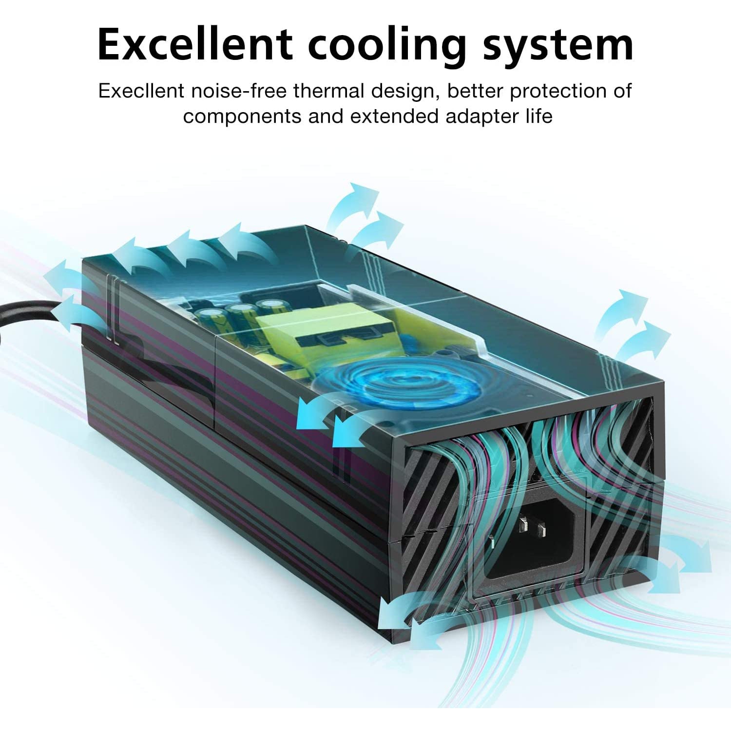 Bloc d’alimentation pour Xbox One avec cordon d’alimentation, adaptateur c.a., chargeur pour Xbox One