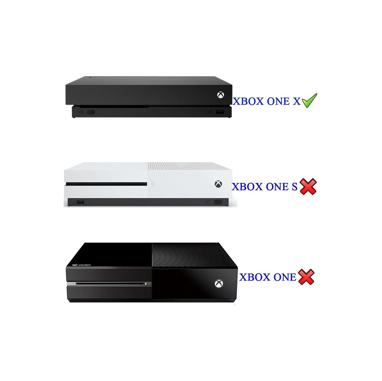 Vertical Console Stand for Xbox One X - Black