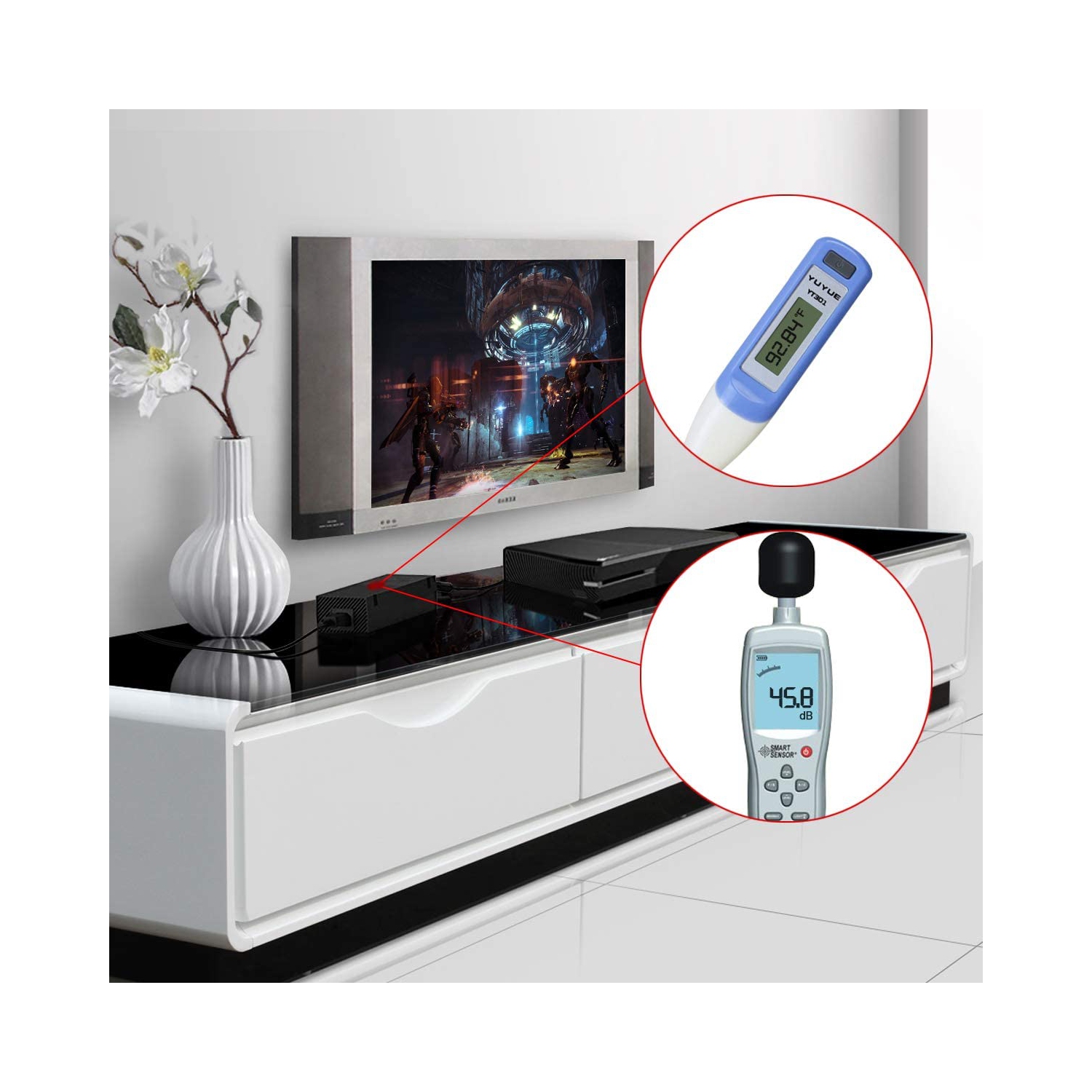 Xbox One Power Supply [Latest Version] Xbox one Power Brick Power Box Block Replacement Adapter AC Power Cord Cable