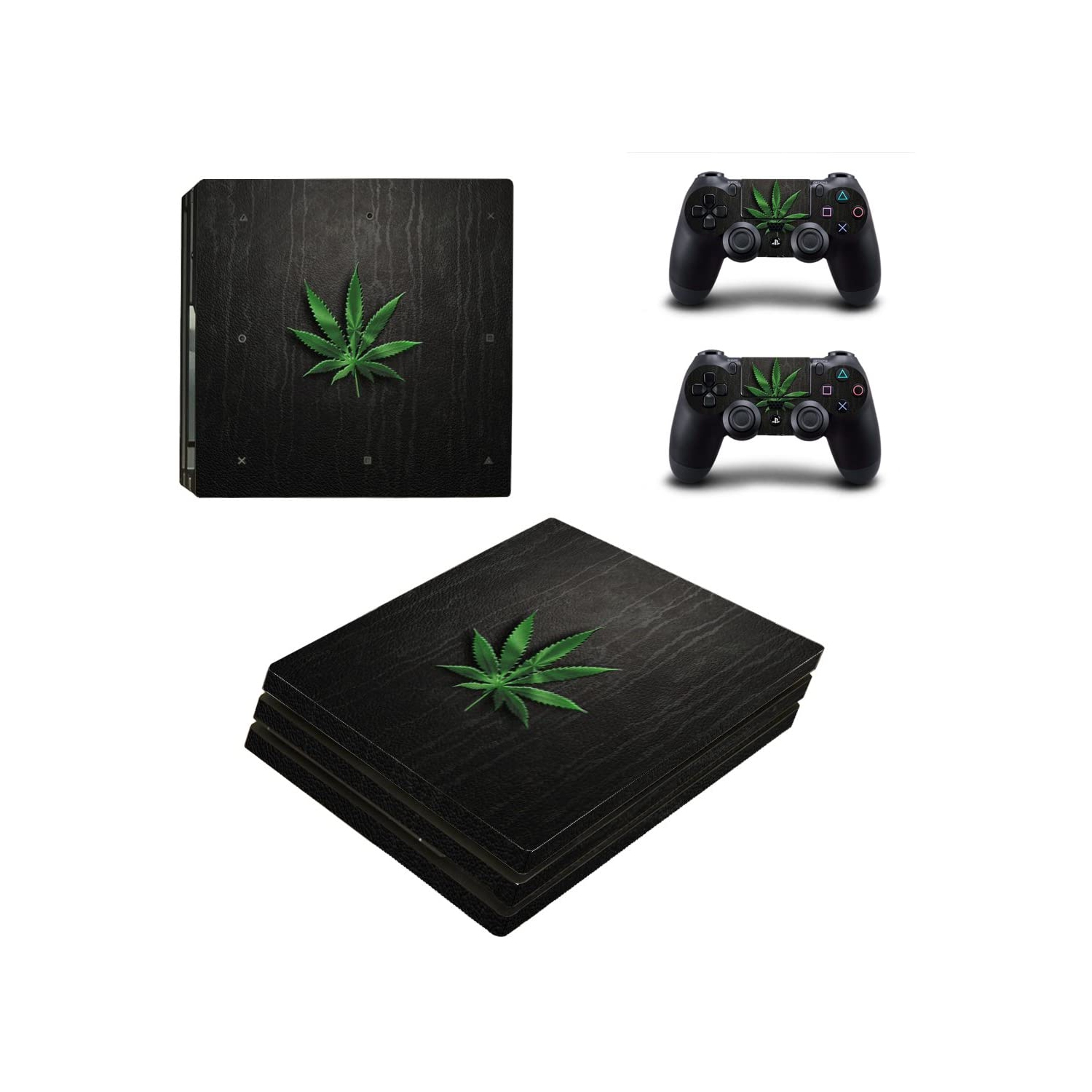 PS4 Pro Skin Vinyl Decal Cover for Sony PlayStation PRO Console Sticker Weeds Black