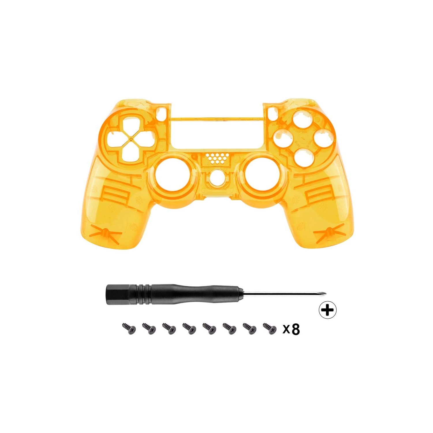 Façade de plaque frontale transparente pour boîtier mince de PS4 Pro et de PlayStation 4