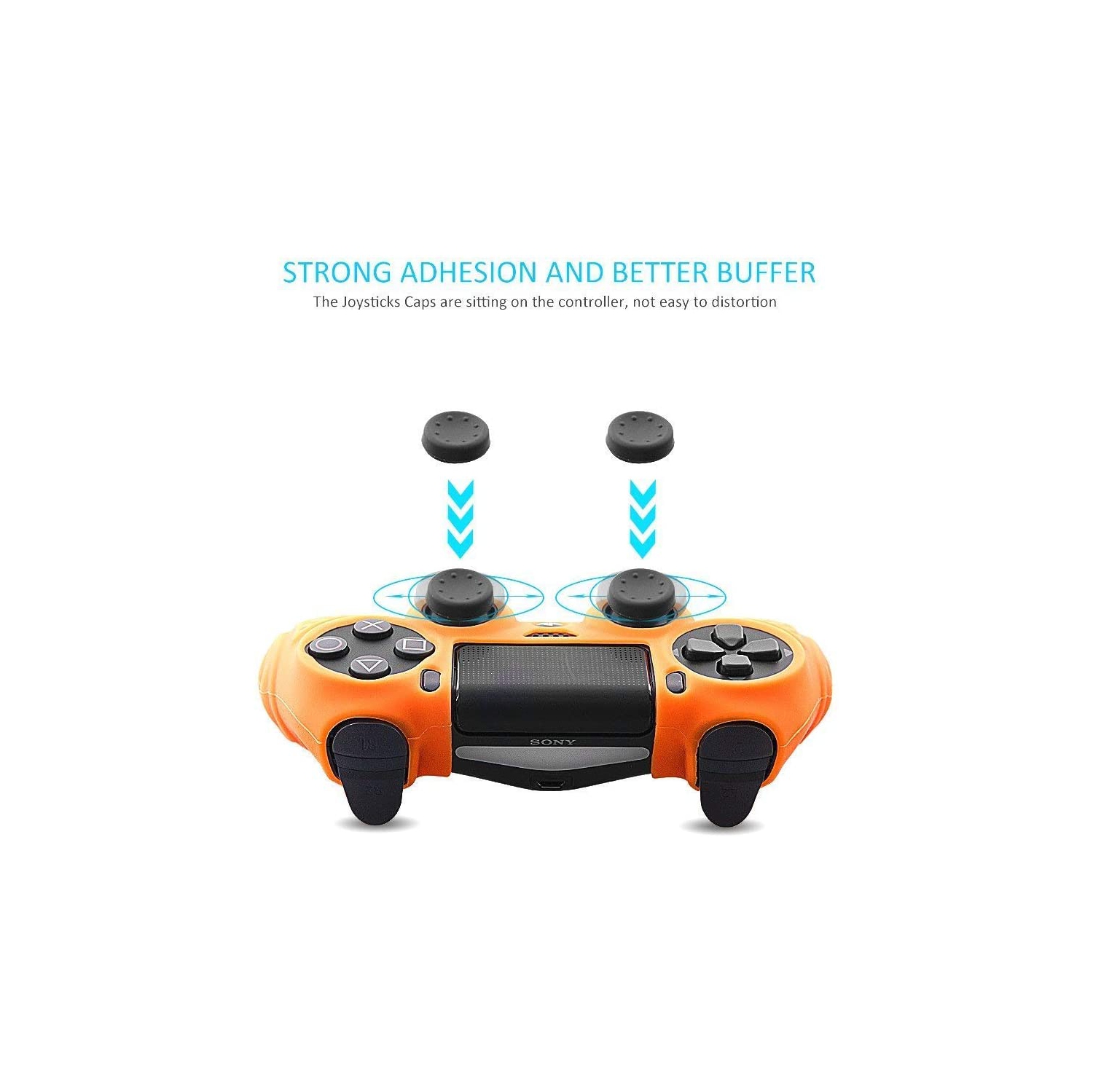Skin compatible with PS4 controller, Silicone Cover Protector Case for Sony PS4/PS4 Slim/PS4 Pro Controller