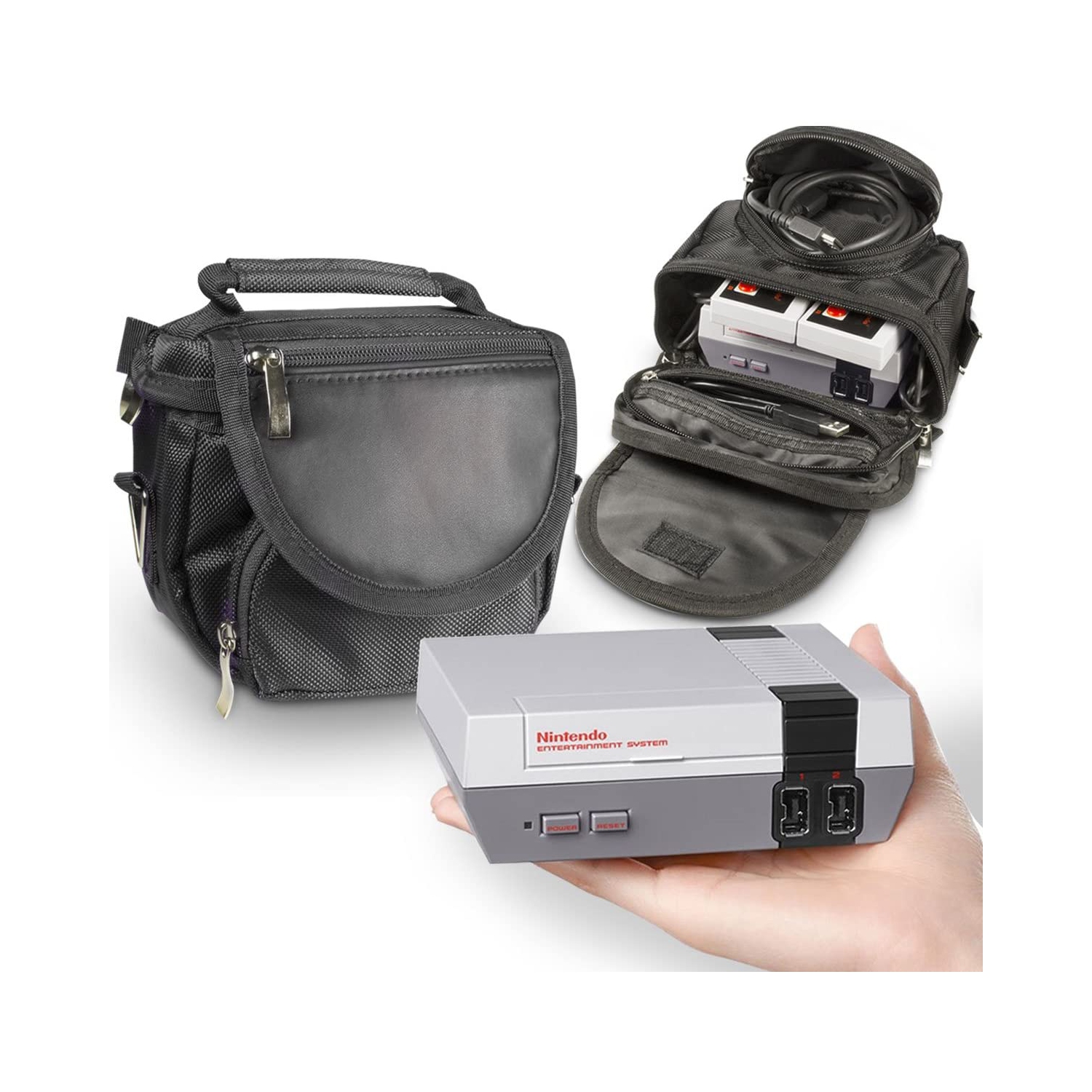 Travel & Storage Bag for Nintendo NES Classic Edition (New 2016 Model Mini Version of NES Console) - Fits