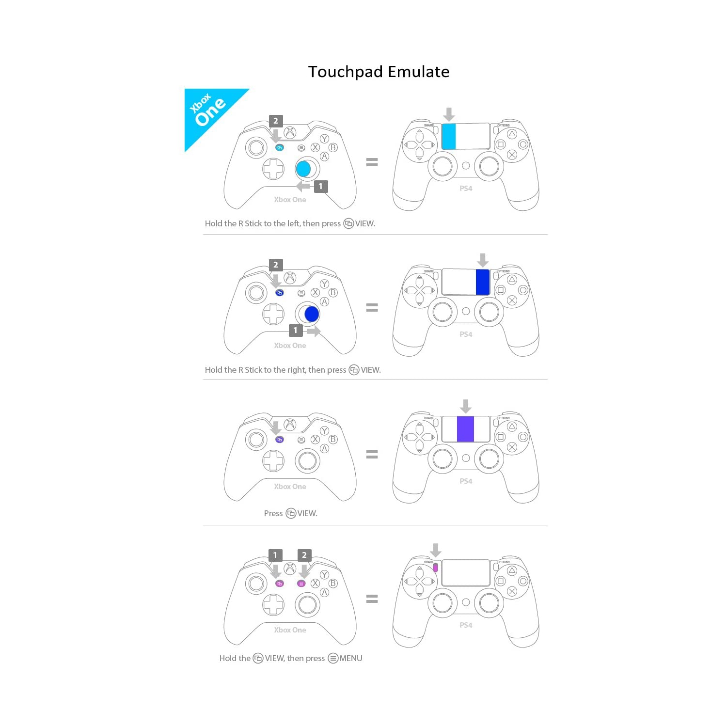 Brook Controller Converter for Xbox One to PS4 with USB Adapter