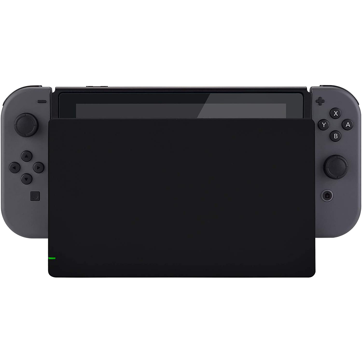 Black Custom Faceplate for Nintendo Switch Charging Dock, Soft Touch Grip DIY Replacement Housing Shell