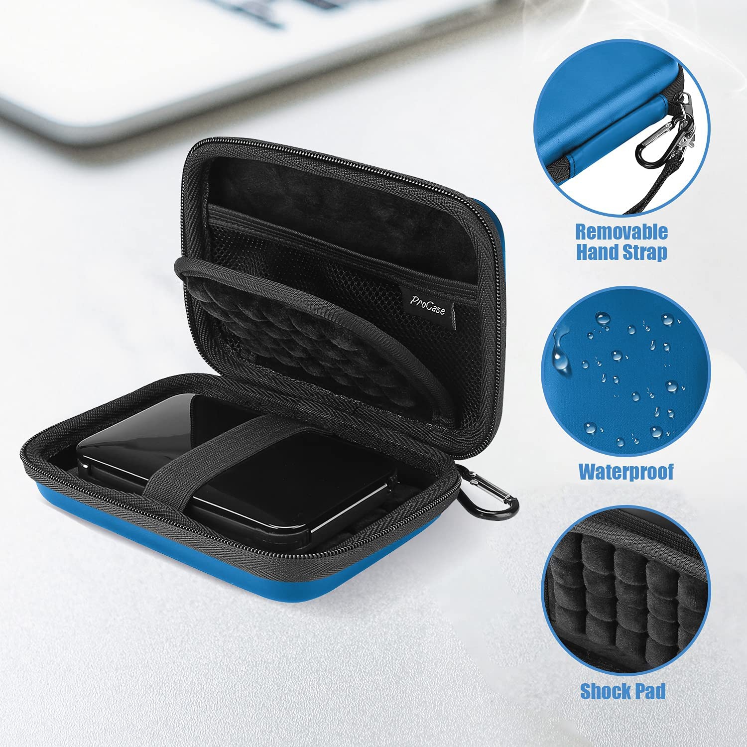 Portable Hard Drive Case for Toshiba Canvio Western Digital WD Elements My Passport Seagate Portable