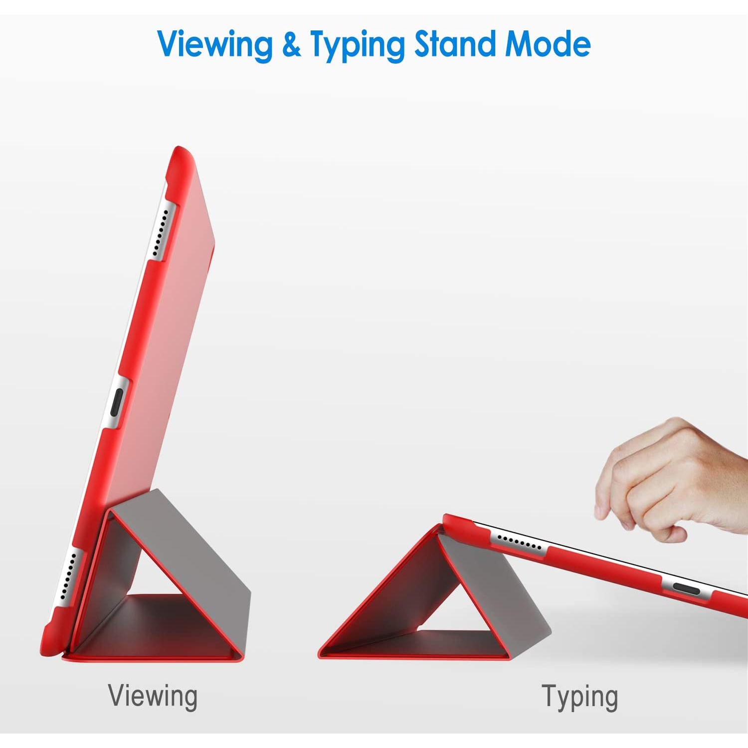 Case for iPad Pro 12.9 Inch, Auto Wake/Sleep, Red