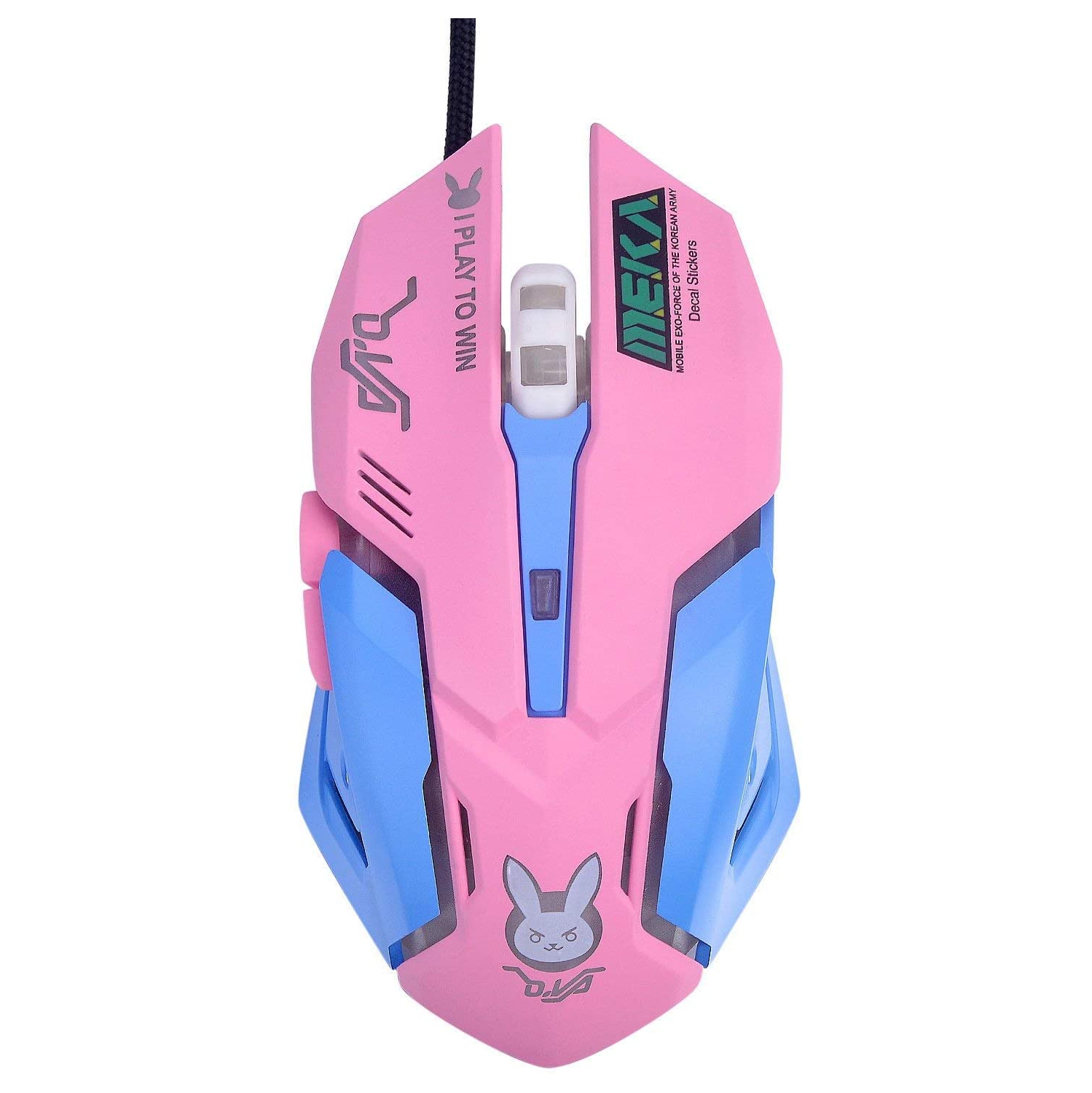 Mouse Breathing LED Backlit Gaming Mouse D.VA Genji ReaCooper Wired USB Computer Mouse for PC& Mac E-sports Gamers