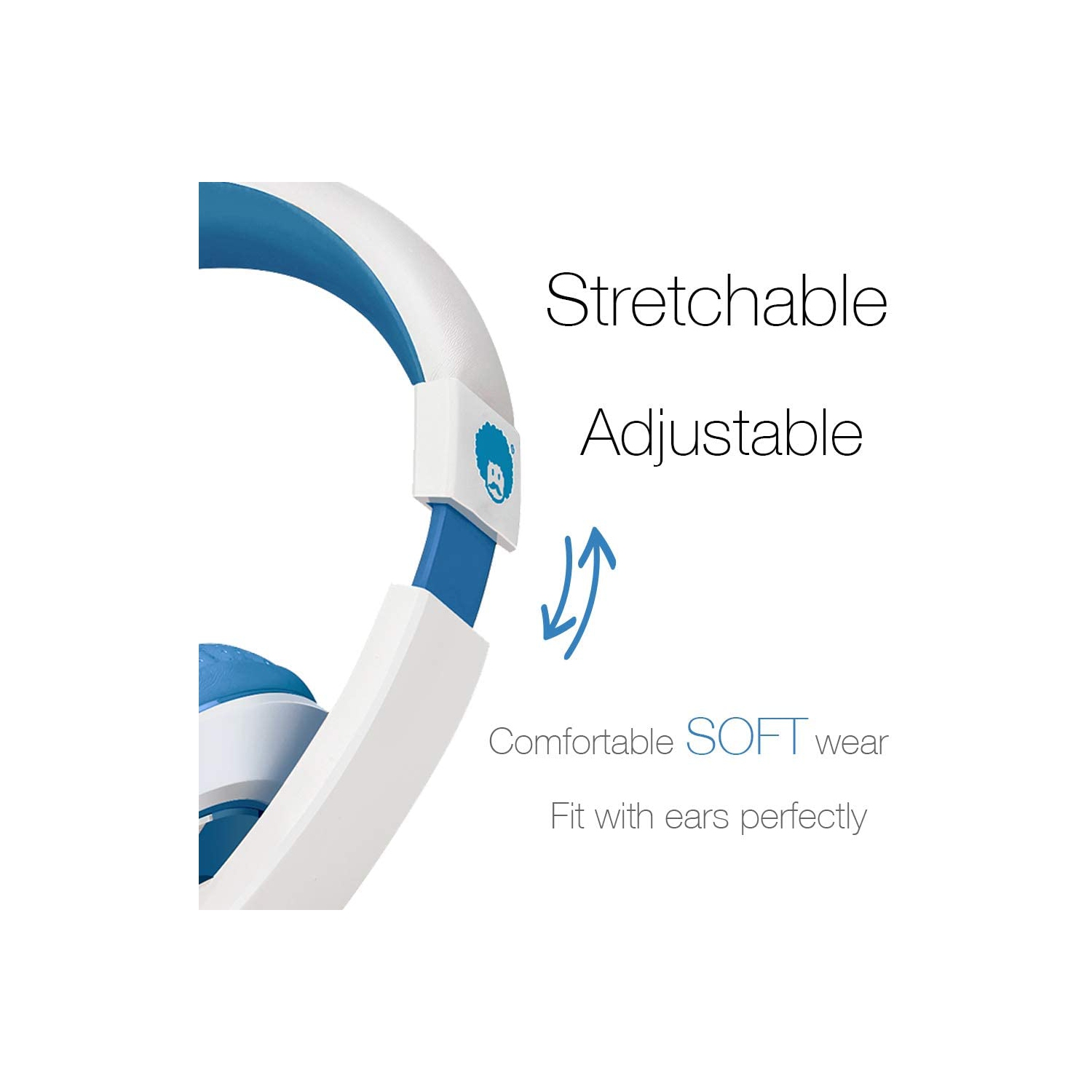 Écouteurs serre-tête confortables à fil, serre-tête réglable pour adultes et enfants, garçons, filles,