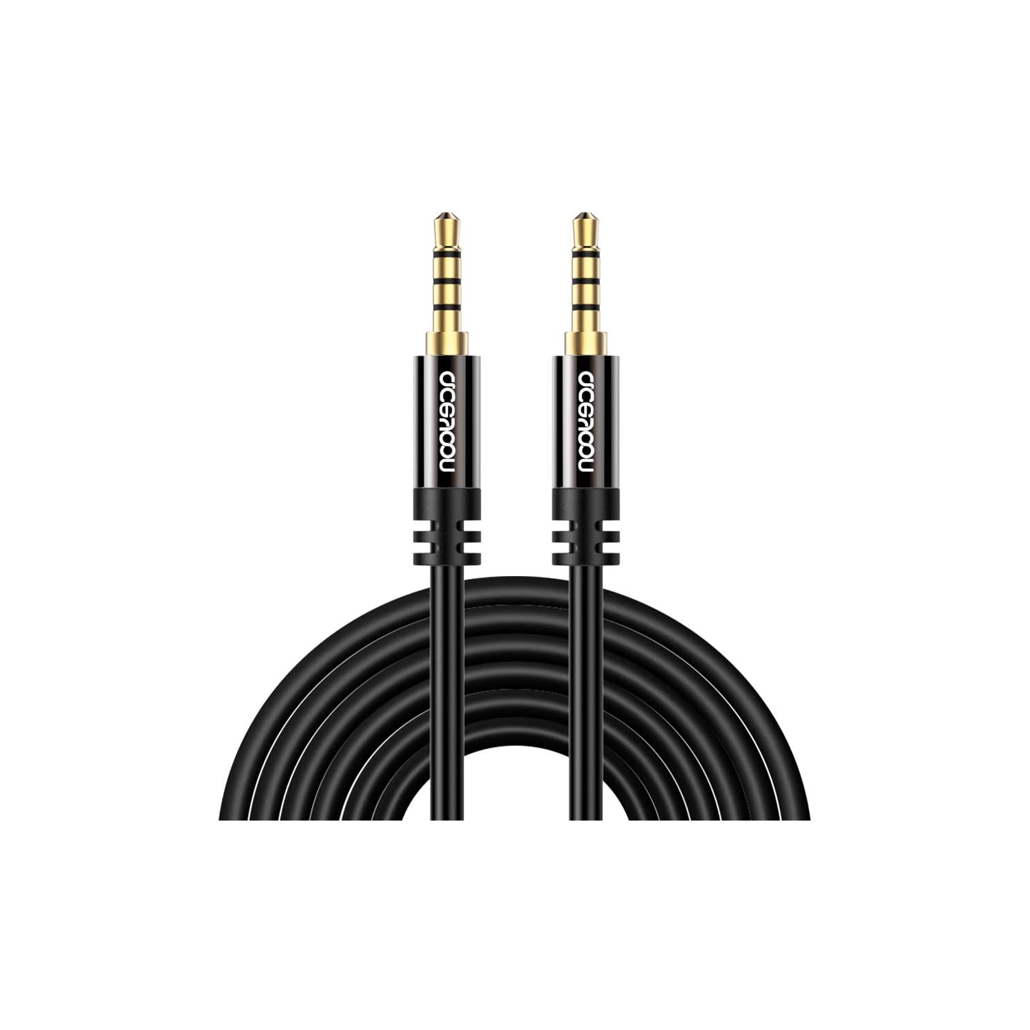 3.5mm Aux Cable TRRS Cable 16ft Long Aux Cord 5m Male to Male 4 Pole Stereo Audio Cable Headphone Cable