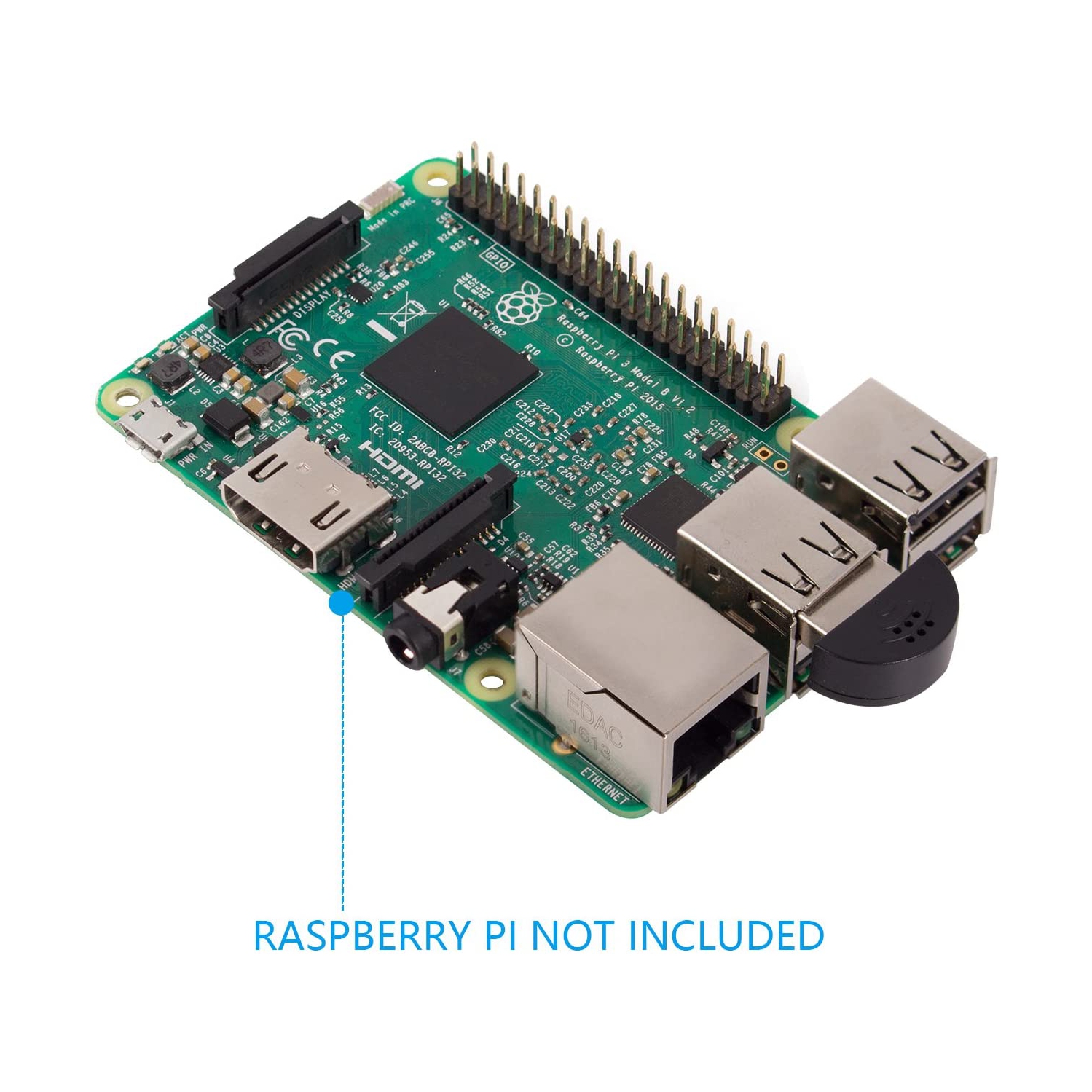 USB 2.0 Mini Microphone for Raspberry Pi 4 Model B, 3B+, 3B, 2 Model B & RPi 1 Model B+/B Laptop Desktop PCs