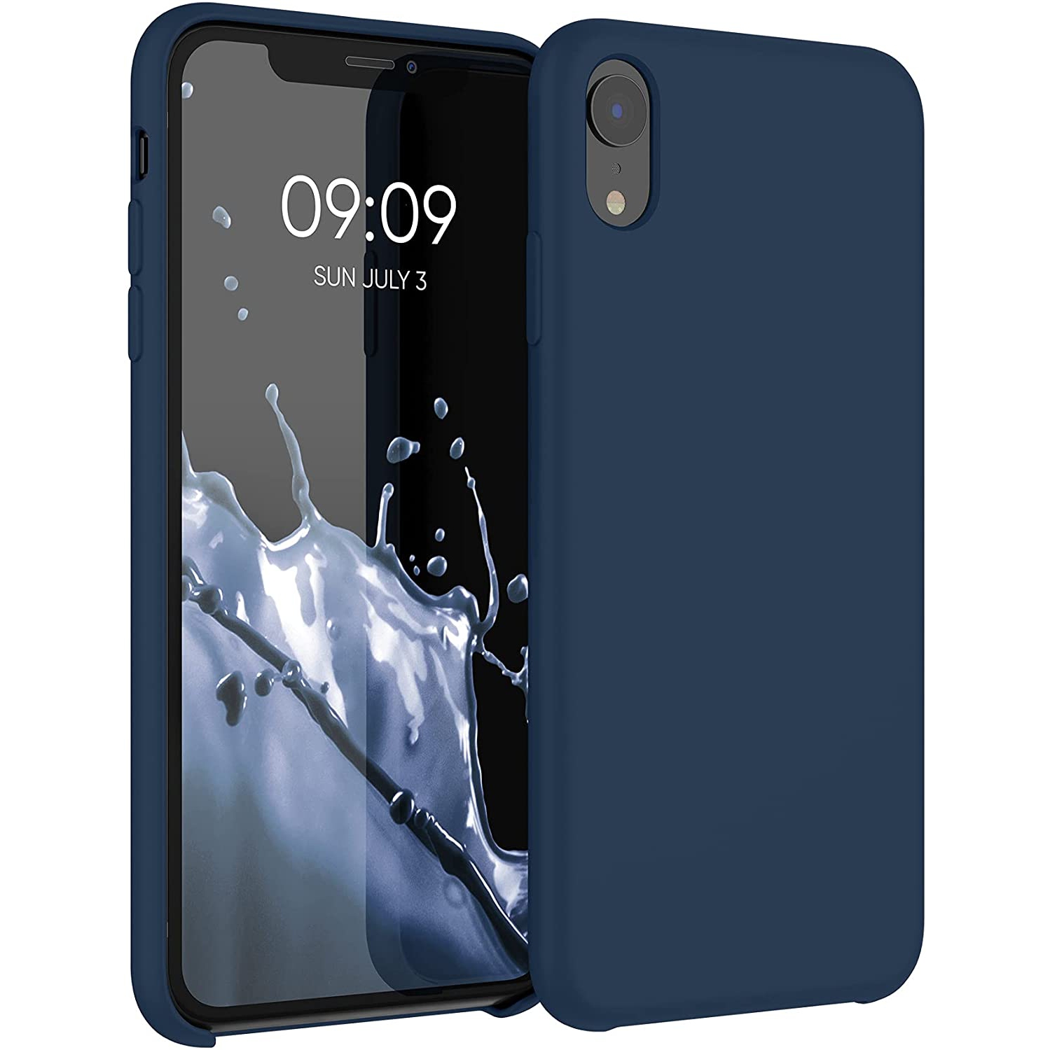 TPU Silicone Case Compatible with Apple iPhone XR - Case Slim Phone Cover with Soft Finish - Navy Blue