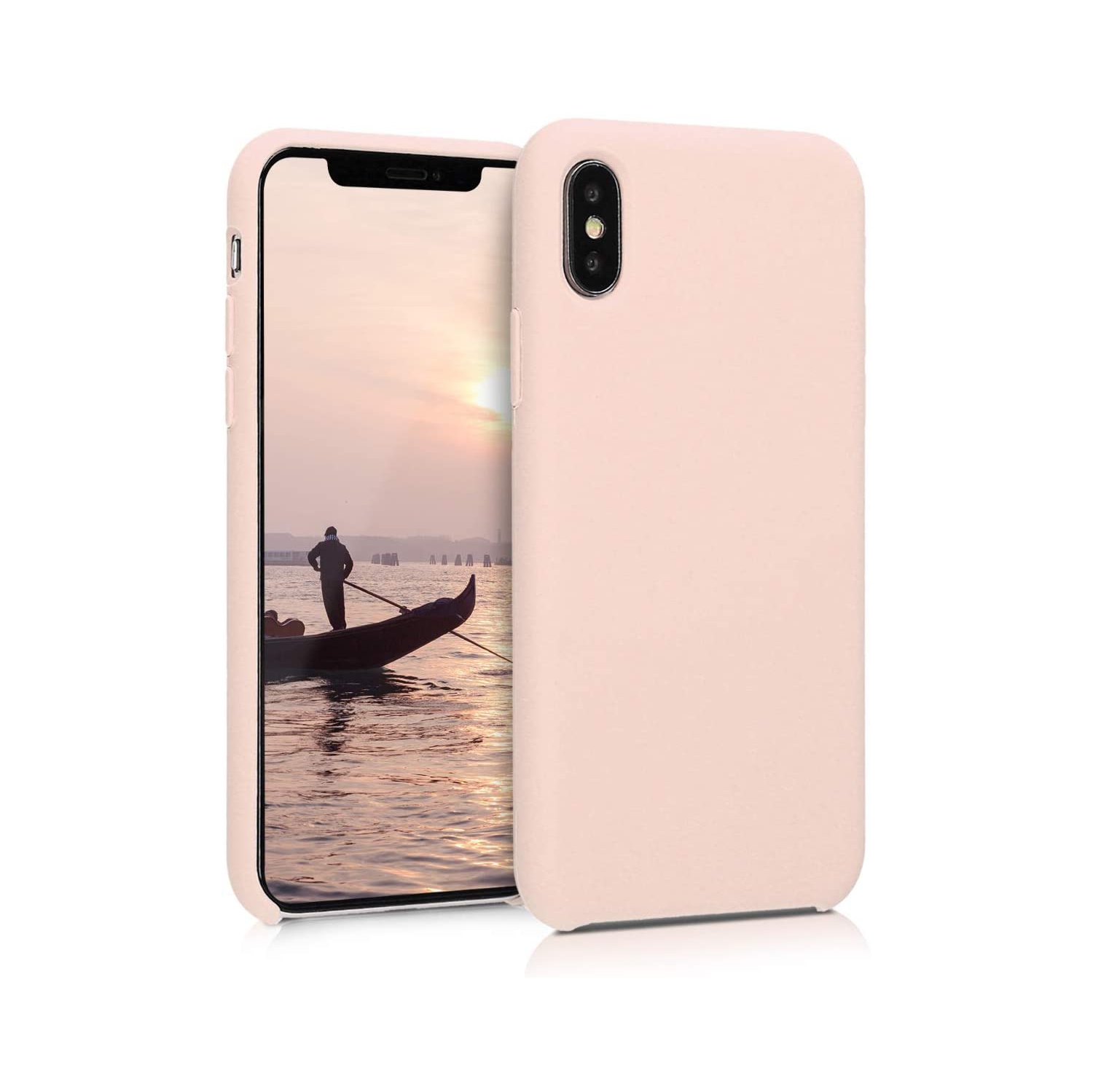TPU Silicone Case Compatible with Apple iPhone X - Case Slim Phone Cover with Soft Finish - D Pink