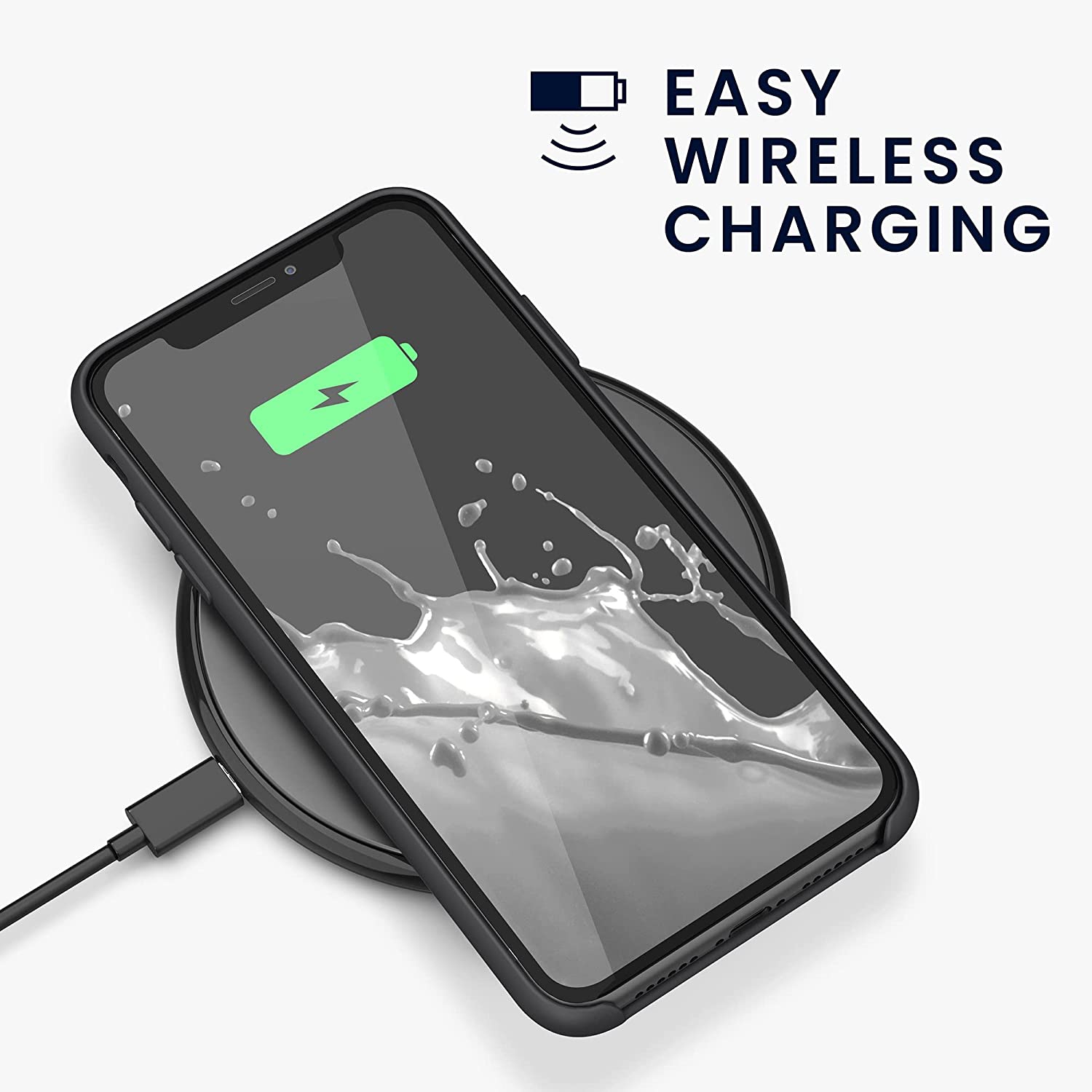 TPU Silicone Case Compatible with Apple iPhone XR - Case Slim Phone Cover with Soft Finish - Black Matte