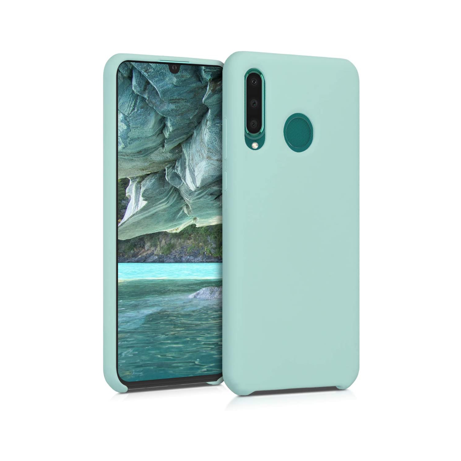 TPU Silicone Case Compatible with Huawei P30 Lite - Case Slim Phone Cover with Soft Finish - Mint Matte