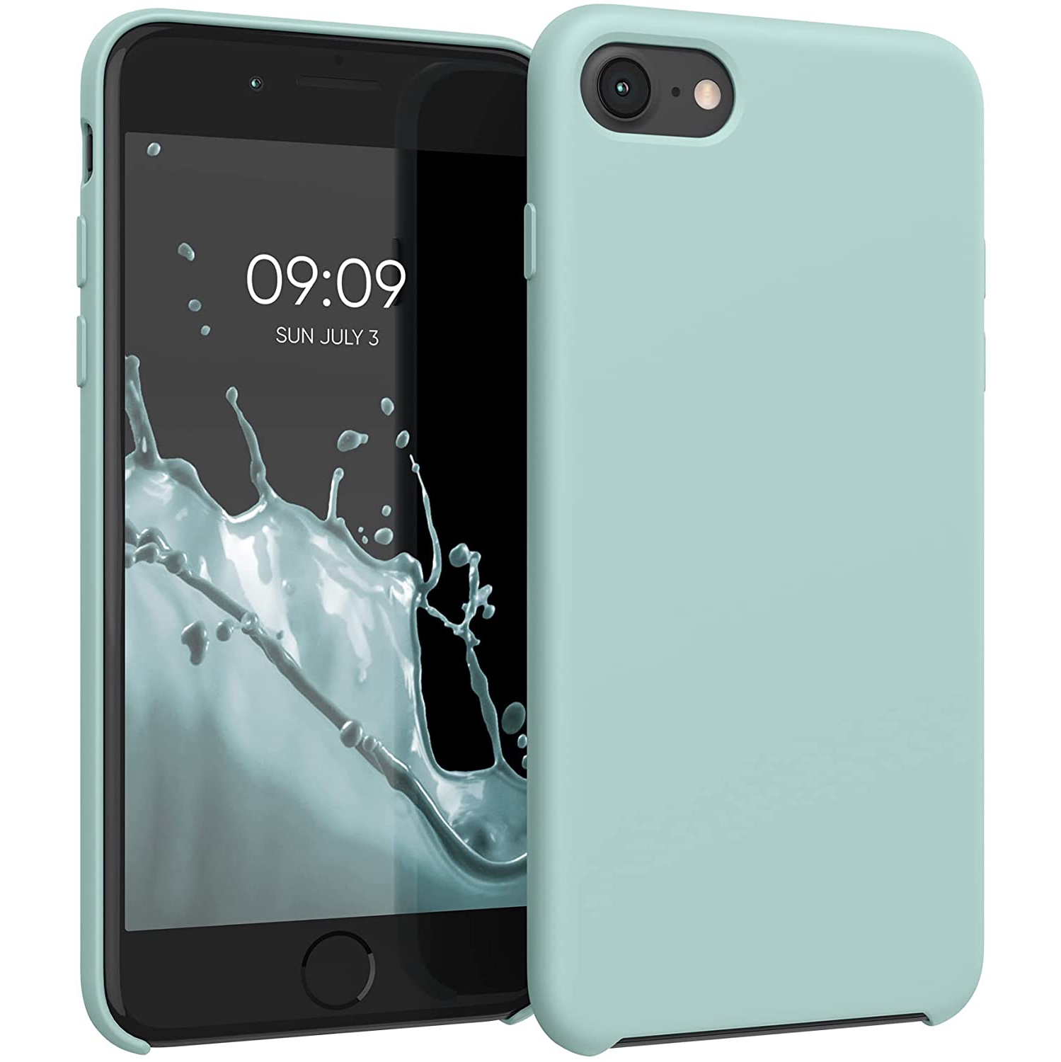 TPU Silicone Case Compatible with Apple iPhone 7/8 / SE (2020) - Case Slim Phone Cover with Soft Finish - Mint