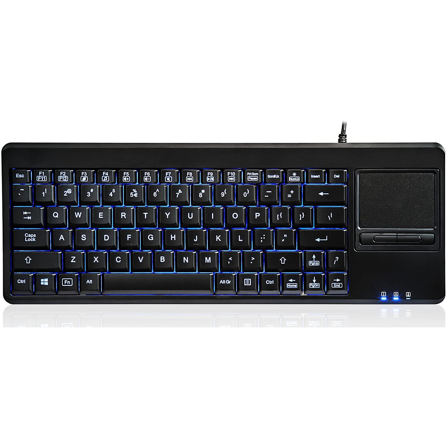 backlit usb keyboard with touchpad