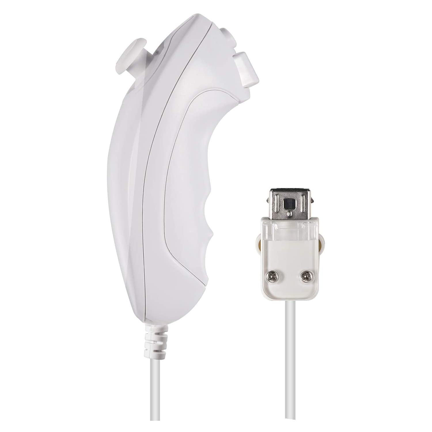 2 Pack Wii Nunchuck Controllers, Nunchuk Replacement Video Games Gamepad Controller for Wii Wii U Motion