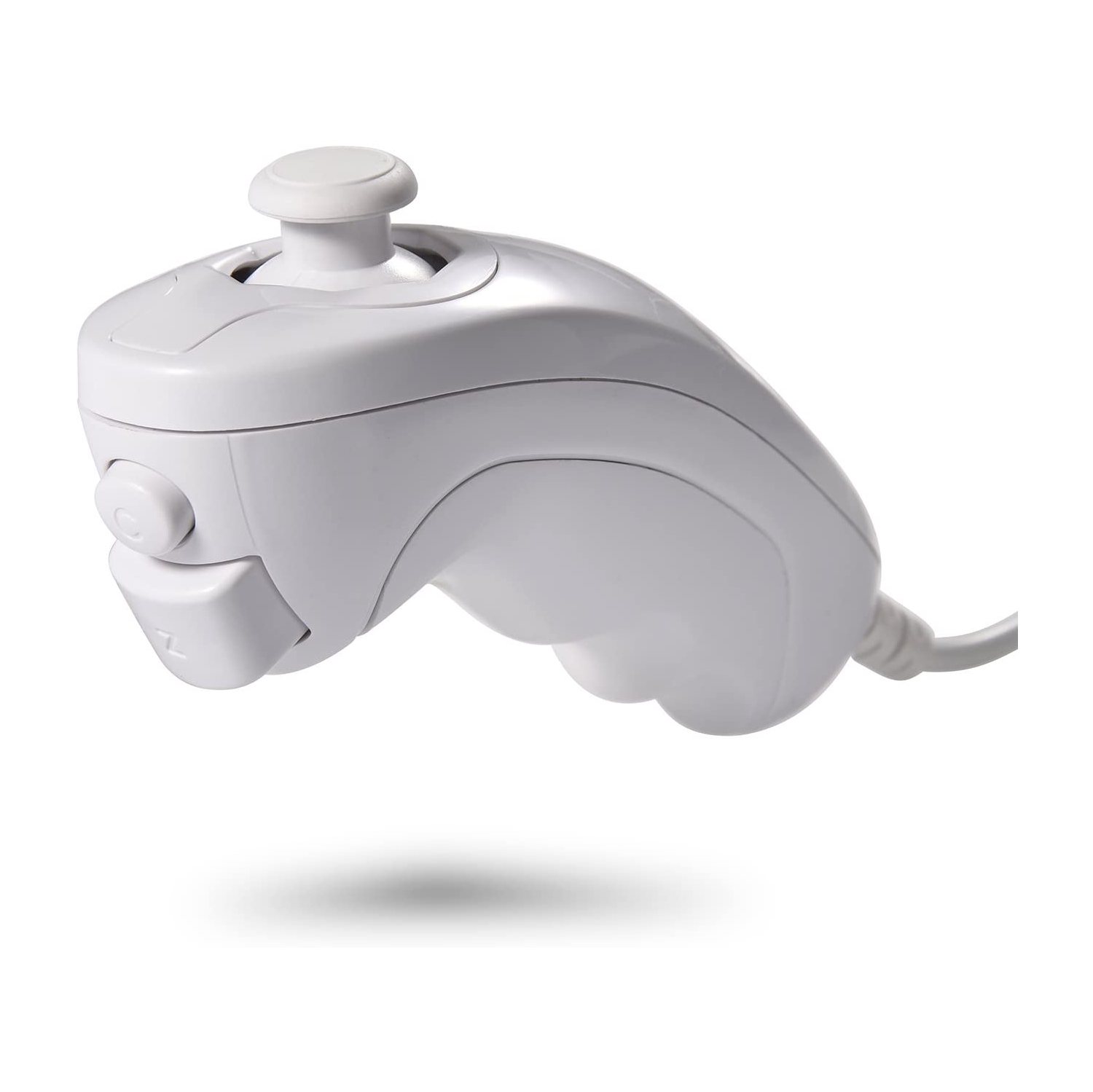 2 Pack Wii Nunchuck Controllers, Nunchuk Replacement Video Games Gamepad Controller for Wii Wii U Motion