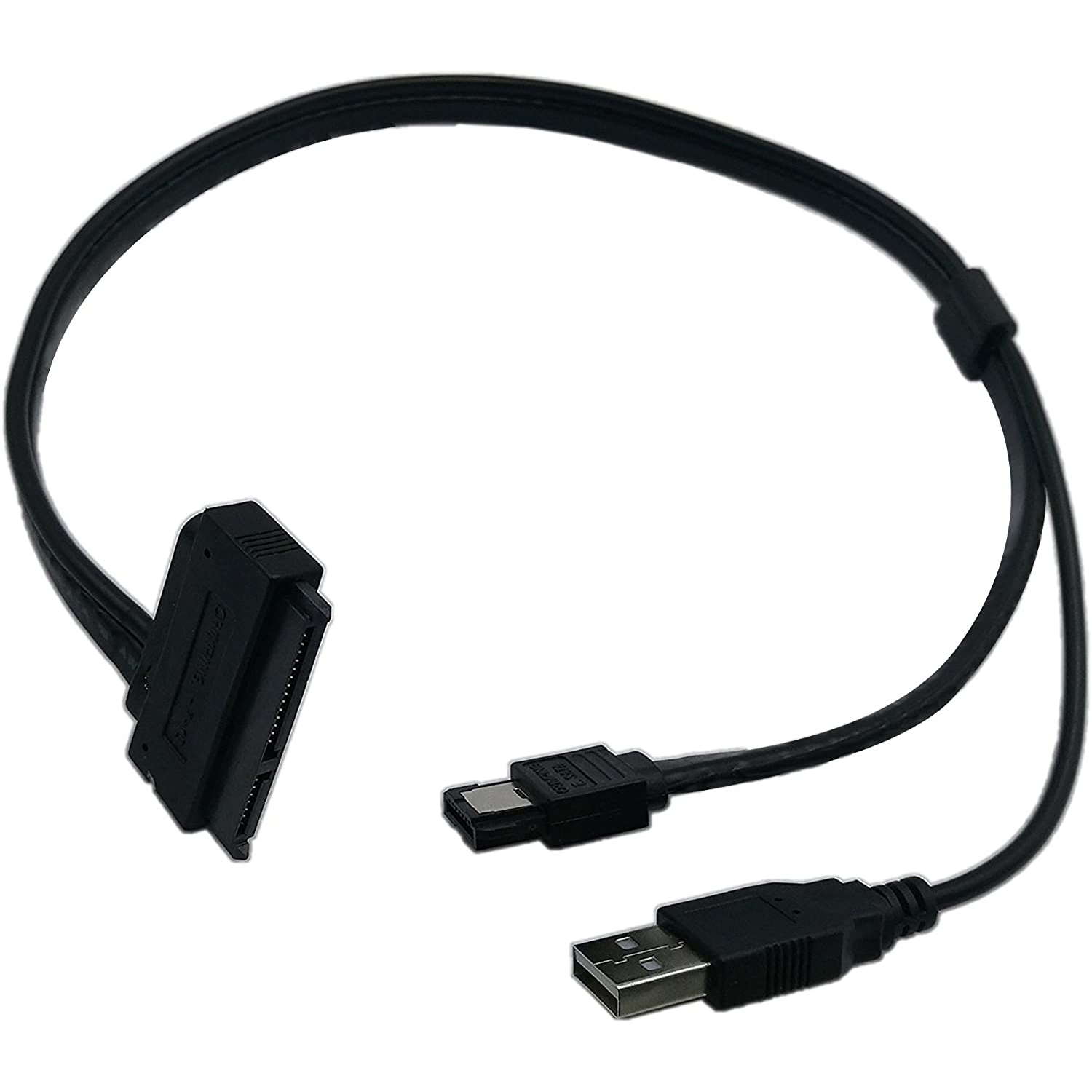 Adaptateur de câble USB de données SATA à 22 broches vers eSATA pour disque dur de 2.5 po