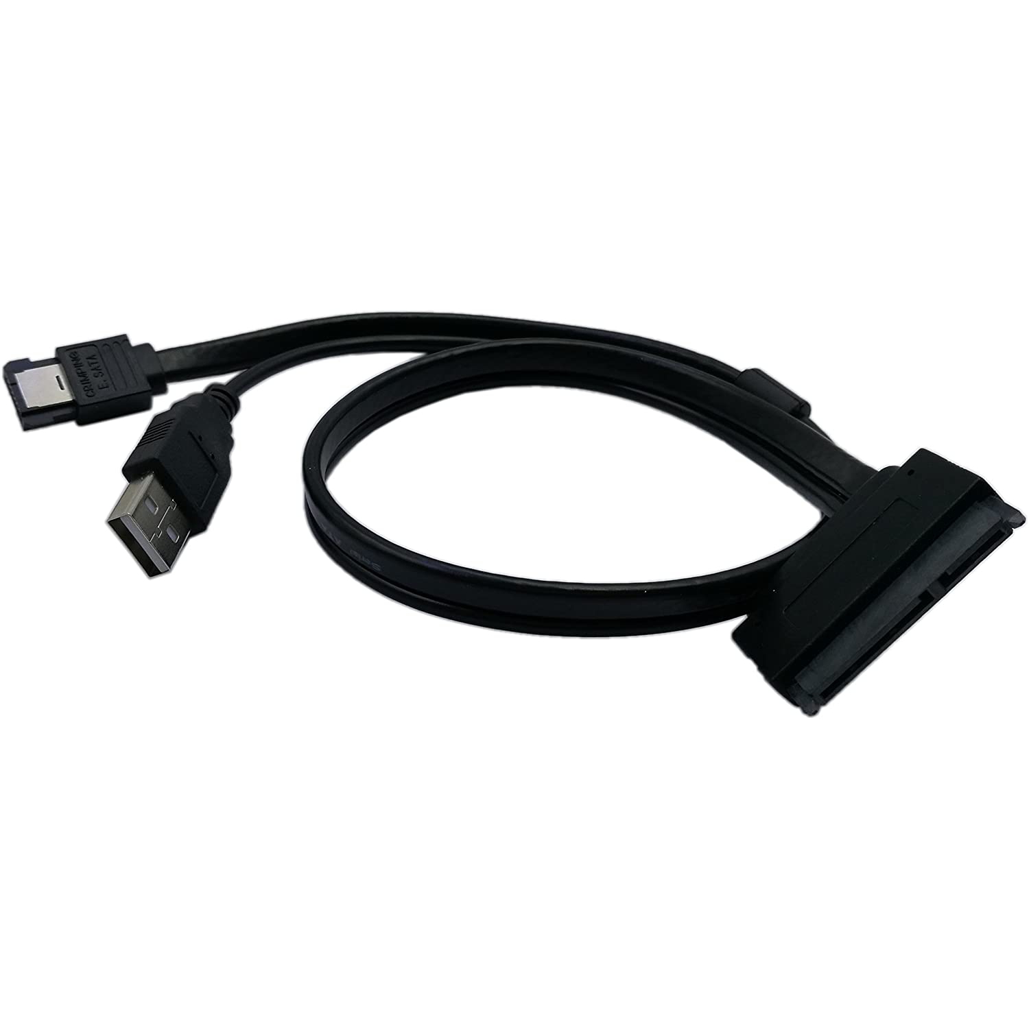 Adaptateur de câble USB de données SATA à 22 broches vers eSATA pour disque dur de 2.5 po