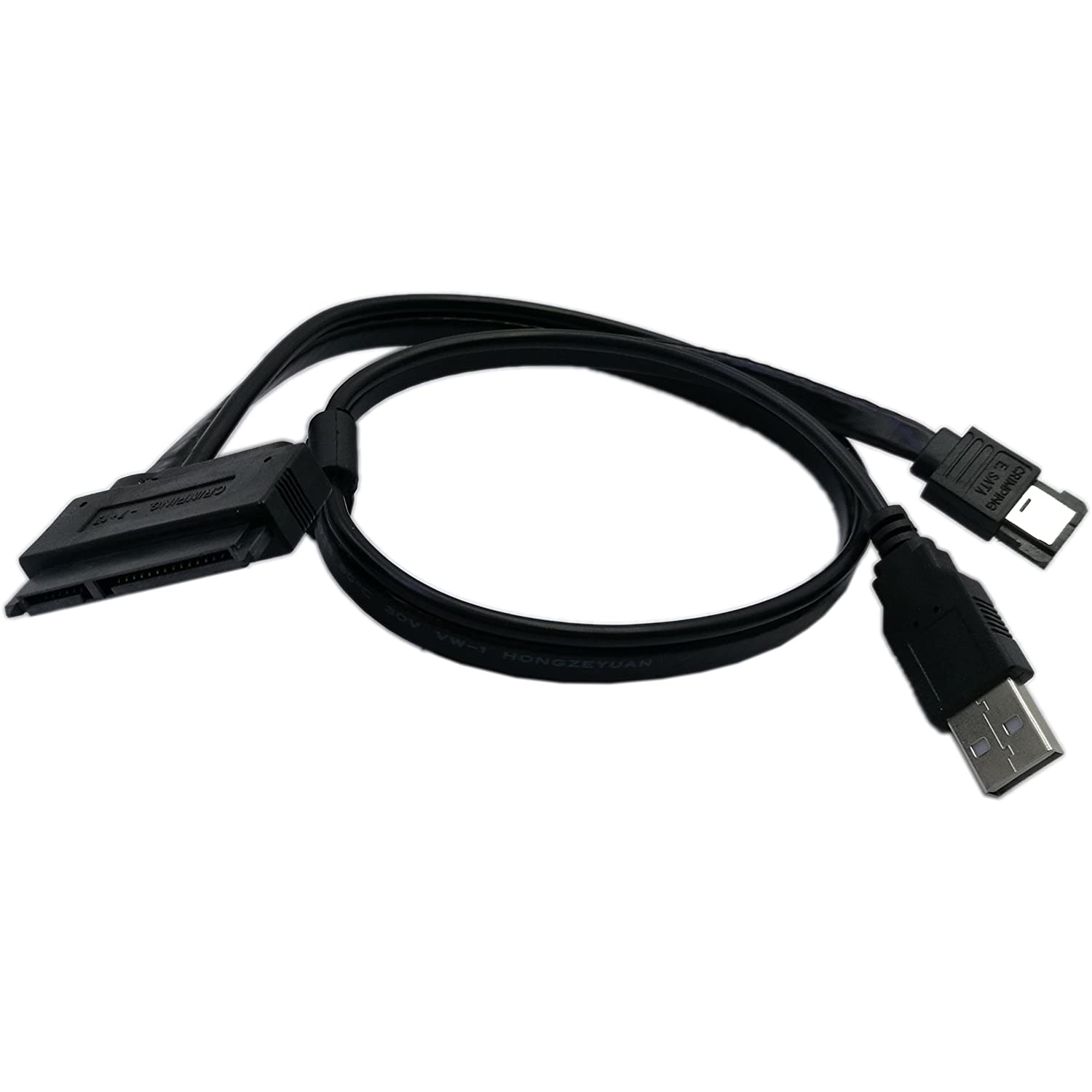 Adaptateur de câble USB de données SATA à 22 broches vers eSATA pour disque dur de 2.5 po