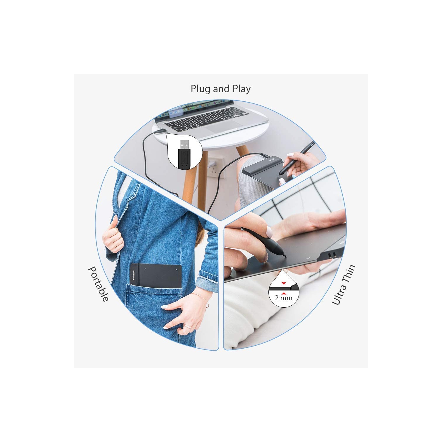 StarG640 6x4 Inch OSU! Ultrathin Tablet Drawing Tablet Digital Graphics Tablet Battery-Free Stylus for OSU Game