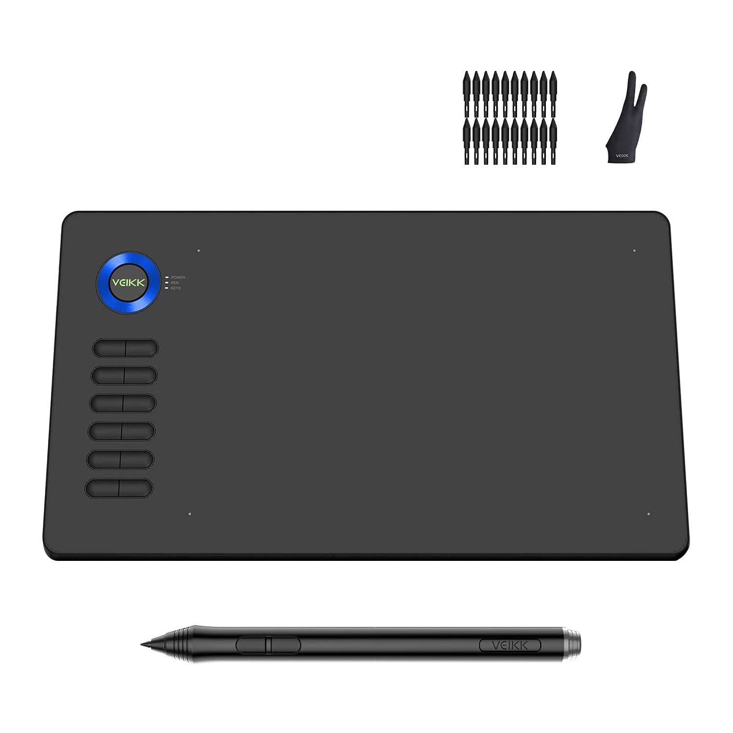 Tablette graphique A15 10 x 6 po à stylet passif et 12 touches de raccourci