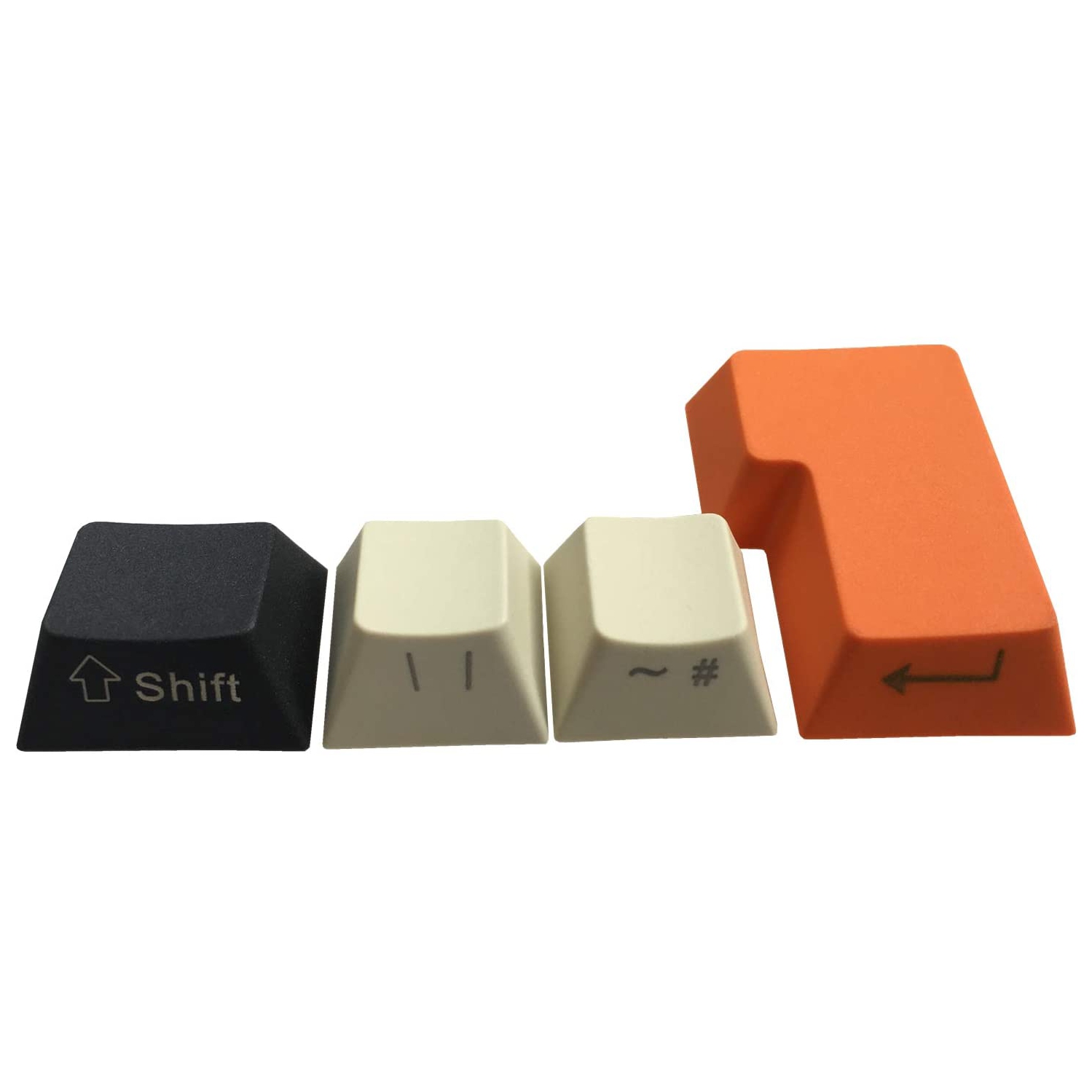 Keycaps Side/Front Print Keycap Set Semi Profile Non-Backlit Thick Cherry MX Key Caps with Key Puller