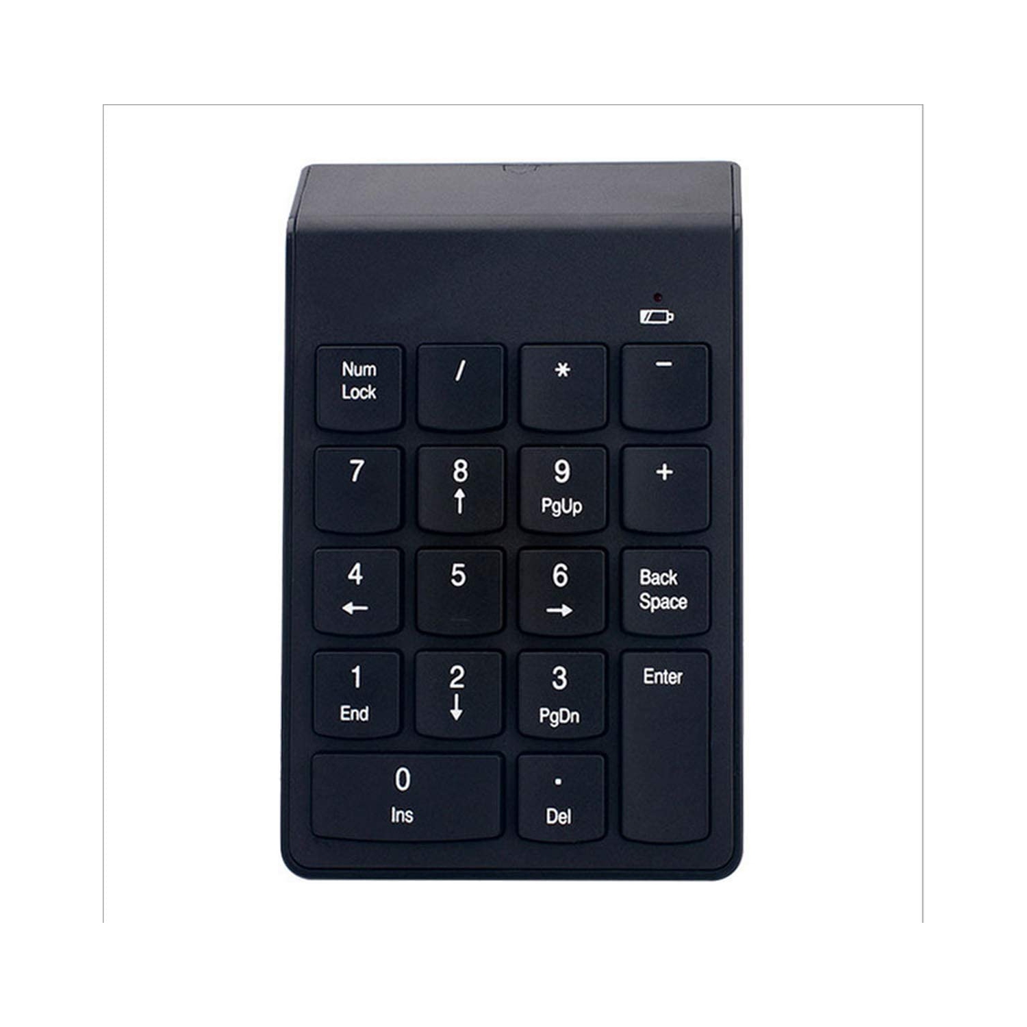 Numeric Keypad with 18 Keys, Wireless Number Pad with 2.4G USB Receiver, Slim Compact for Laptop Notebook