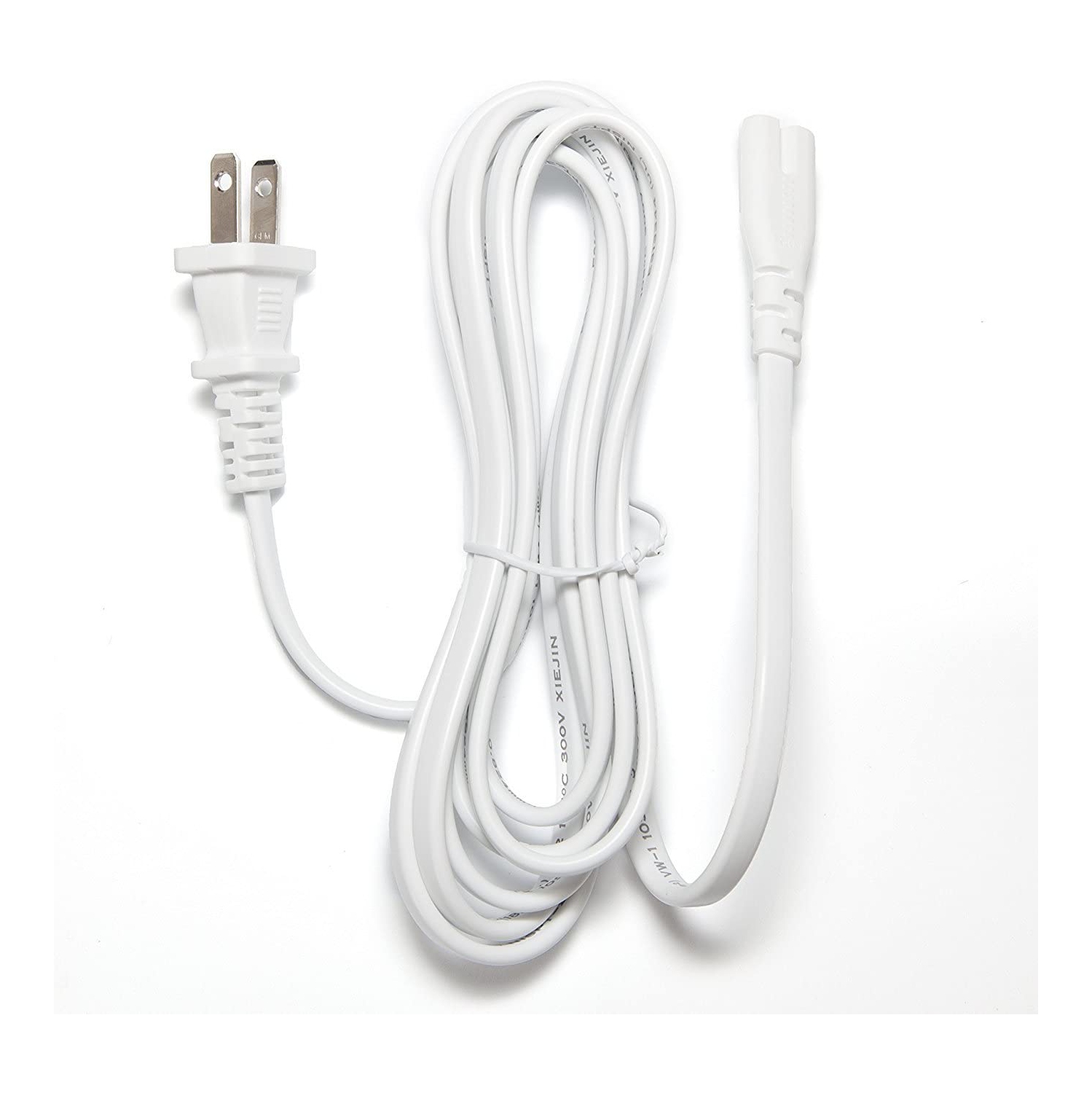 [UL Listed] (White) 1.5 Meter AC Power Cord Compatible with HP DeskJet 3755