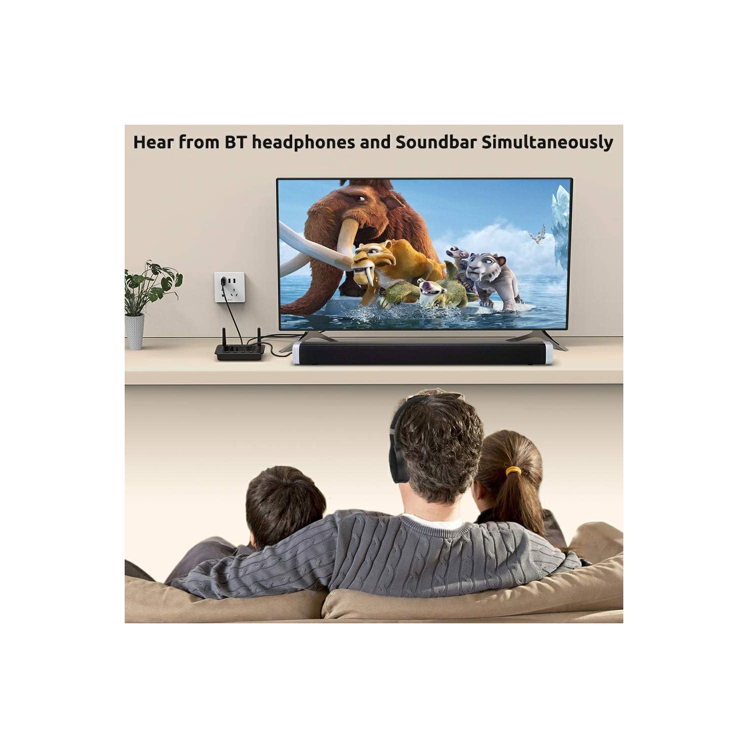 B03 – Émetteur Bluetooth longue portée pour écouteurs stéréo Bluetooth à la maison, audio Bluetooth à faible latence aptX