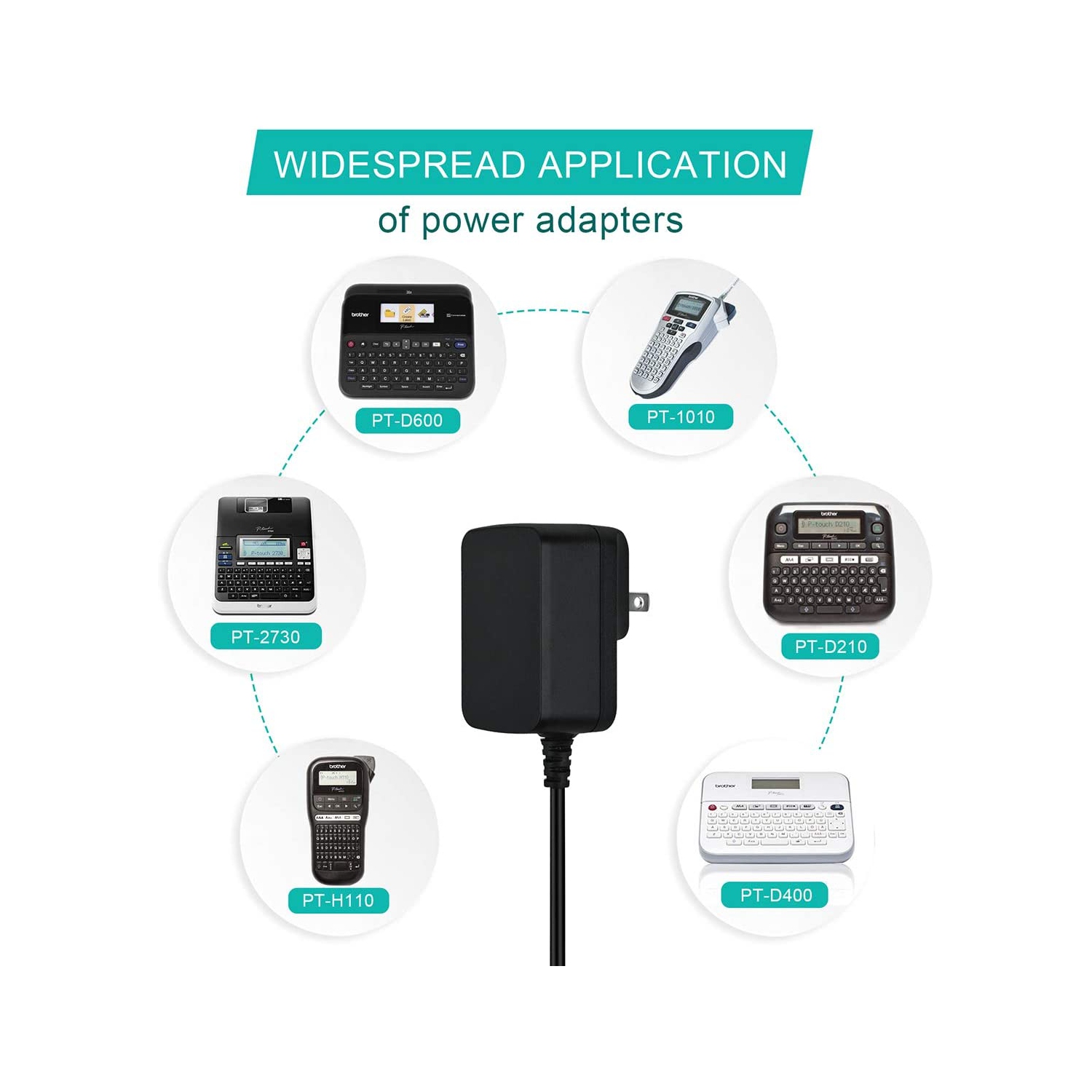 UL Listed 9V AC Adapter Compatible with PT-D200 PTD200 PT-D200VP PT-D210 PTH110 PT-D200G PT-1280 PT-1290 Power