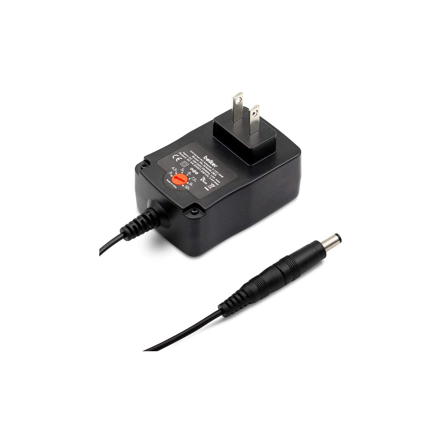 36W Universal 3V 4.5V 5V 6V 7.5V 9V 12V AC DC Adapter Power Supply for LCD LED Light Strip Router Speaker Smart