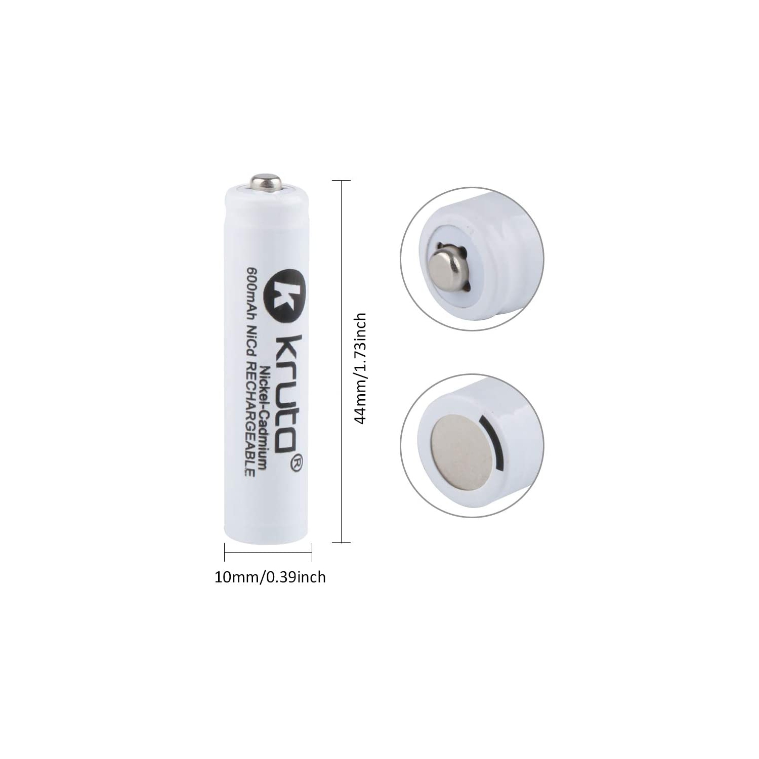 AAA Battery Rechargeable 600mah Ni-Cd AAA Solar Lights Batteries for Solar Lights Solar Lamp Garden Light