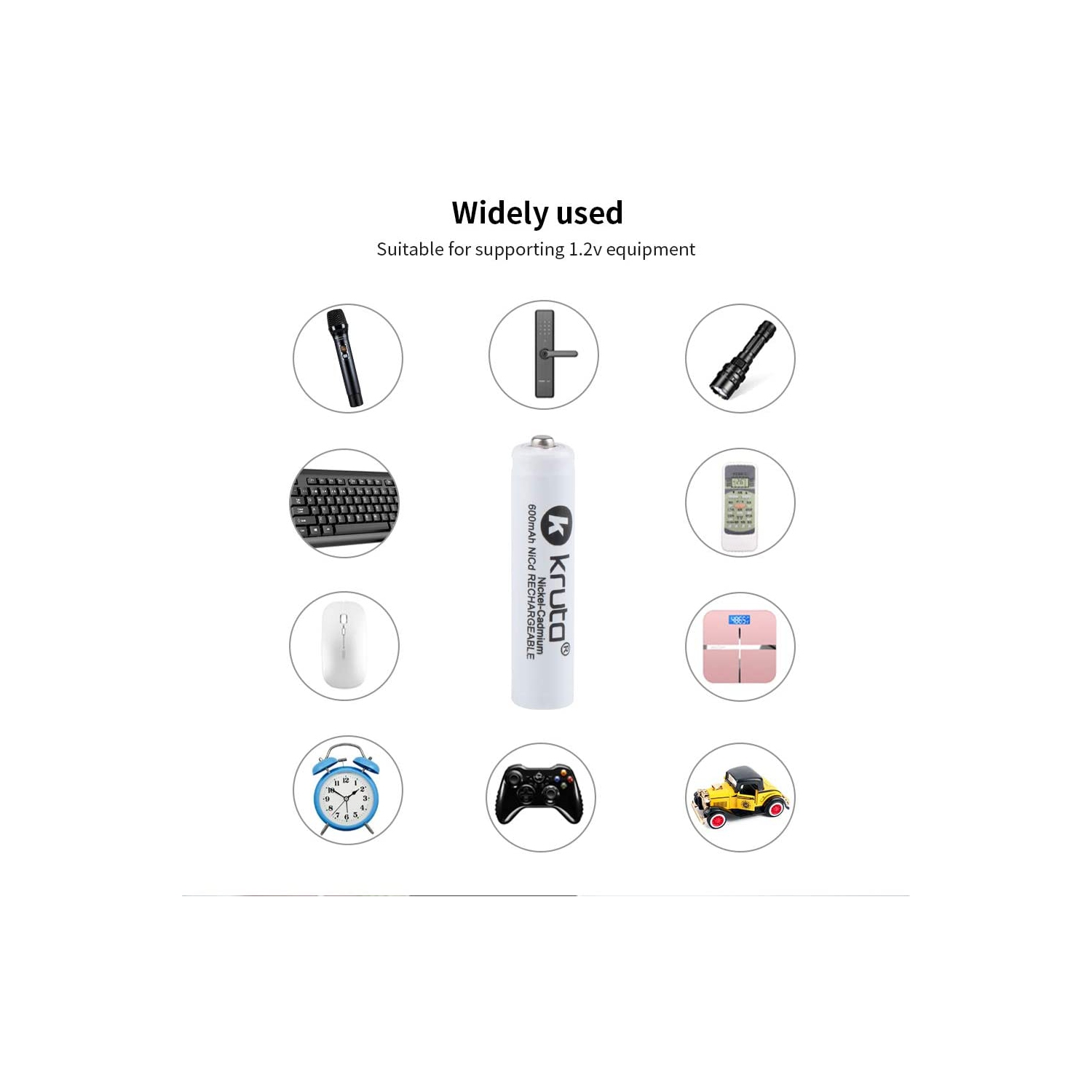 AAA Battery Rechargeable 600mah Ni-Cd AAA Solar Lights Batteries for Solar Lights Solar Lamp Garden Light