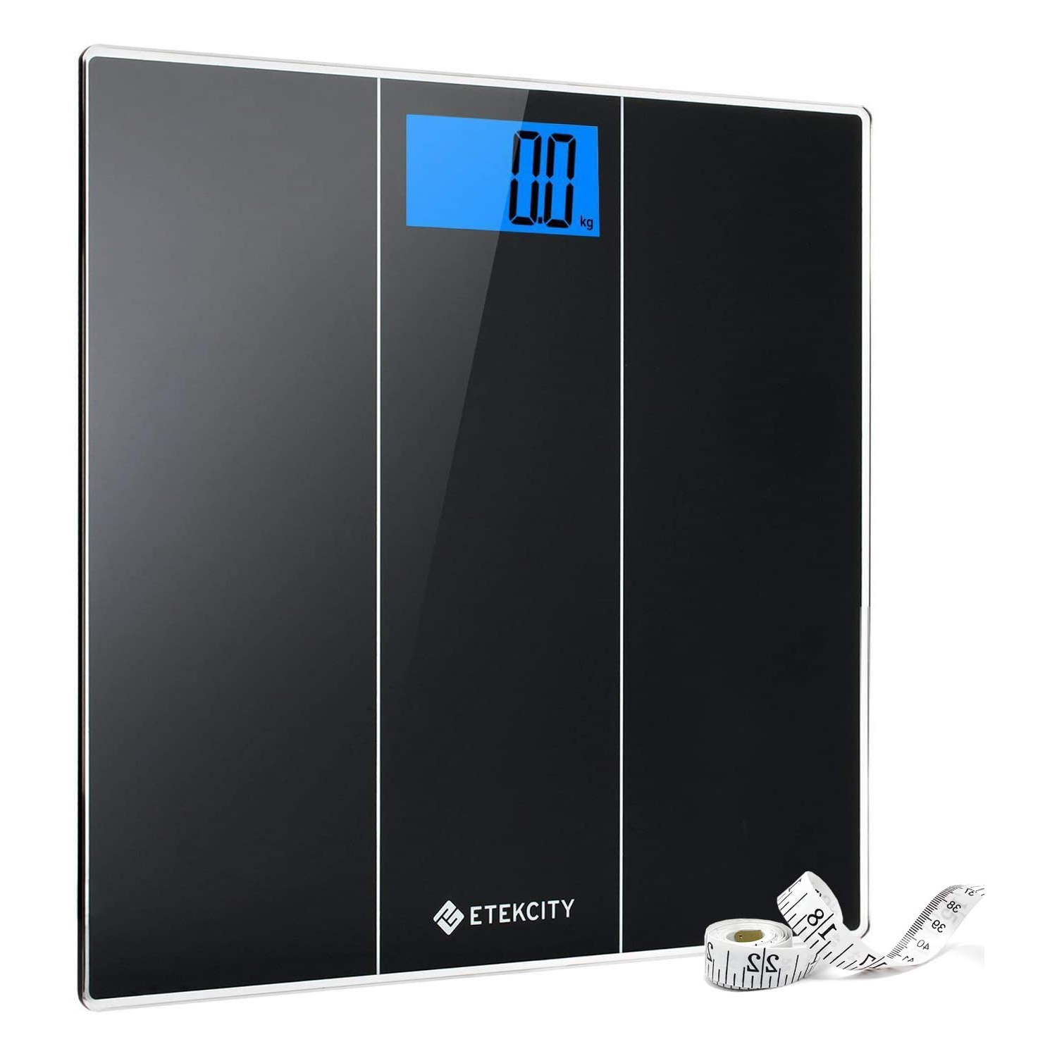 Digital Body Weight Bathroom Scale with Tempered Glass, Ultra Accurate, Large Easy-to-Read Backlit LCD