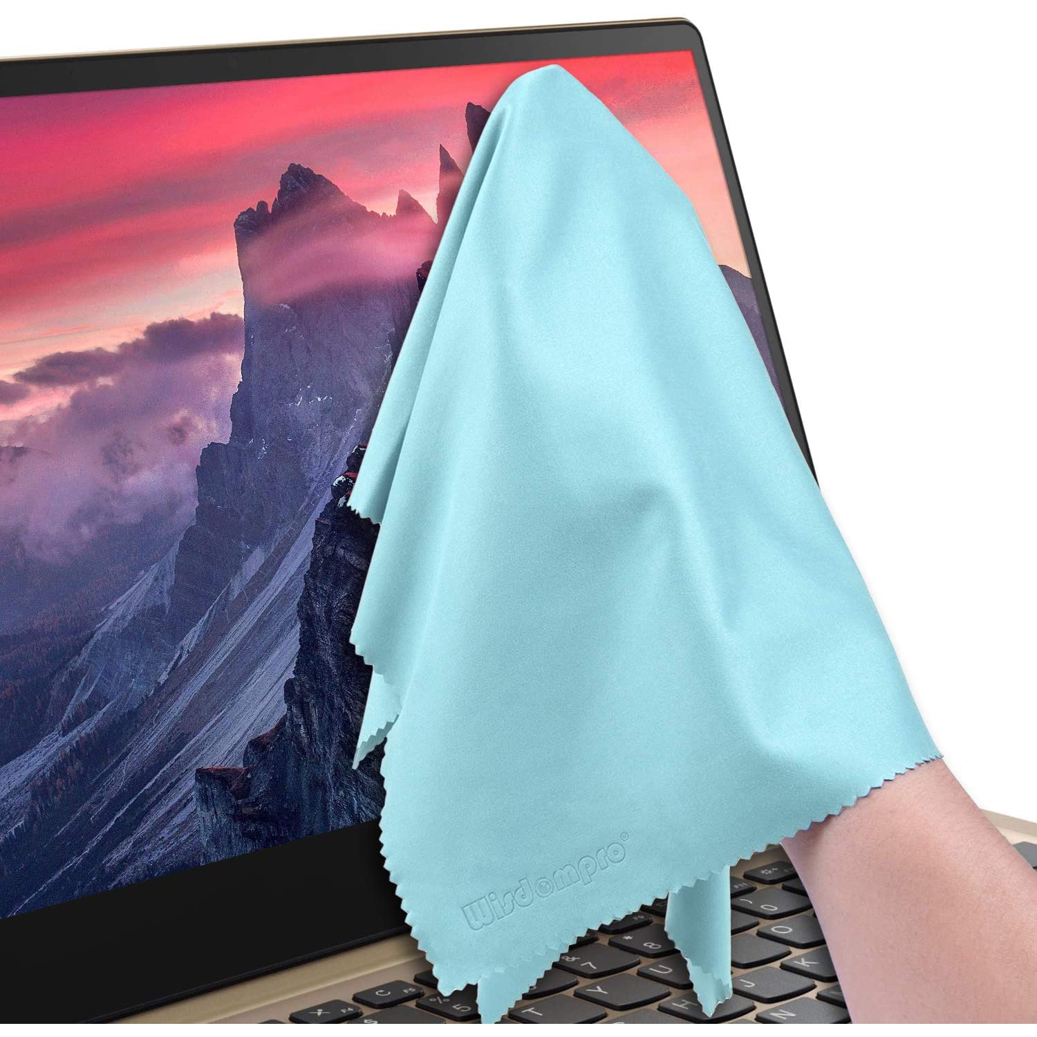 Très grand ensemble de 4 chiffons de nettoyage en microfibre pour portable, téléviseur ACL, écran d’ordinateur, moniteur, tablette Caméra