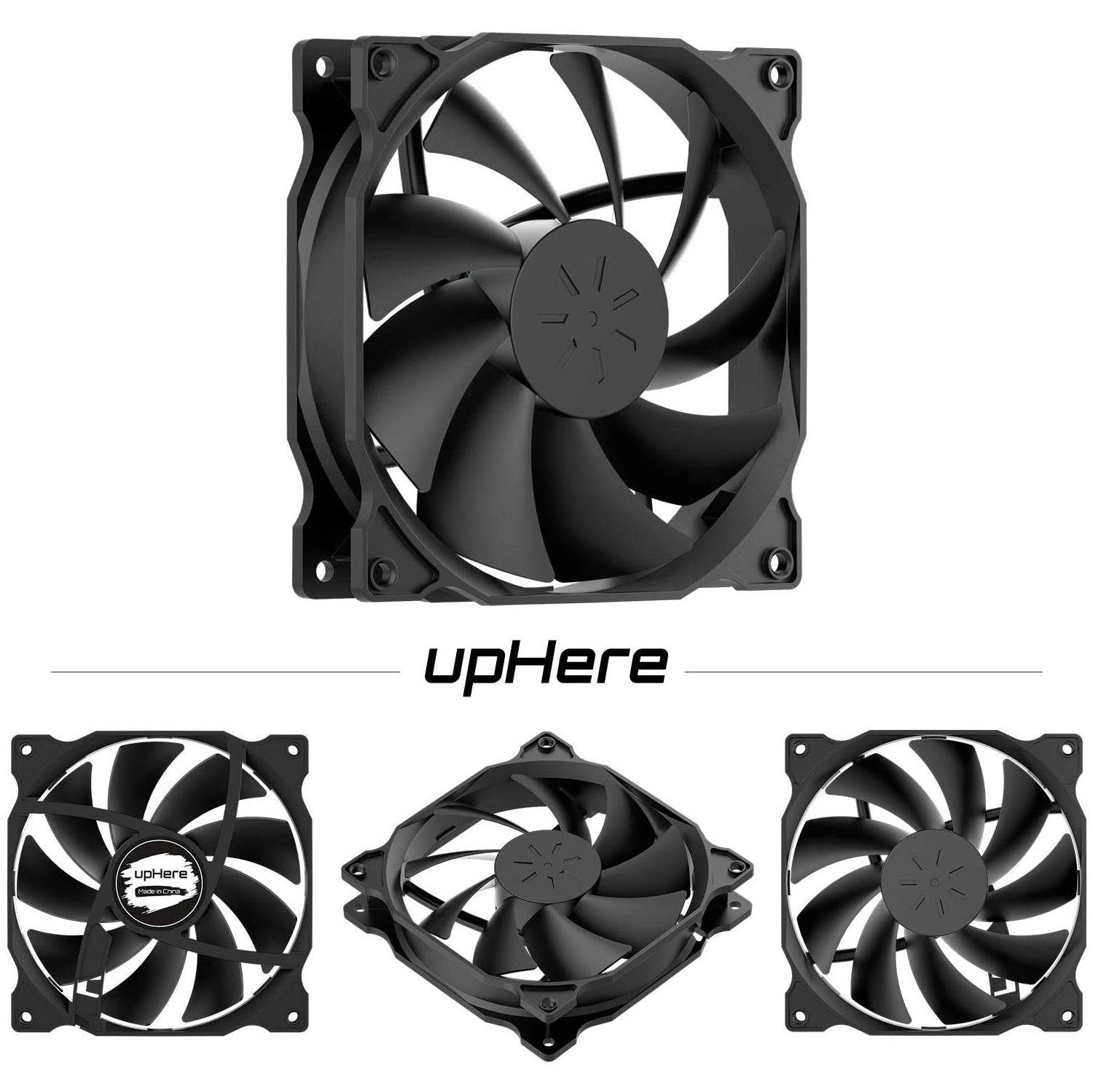 3-Pack Long Life Computer Case Fan 120mm ling Case Fan for Computer Cases ling(12BK3-3)