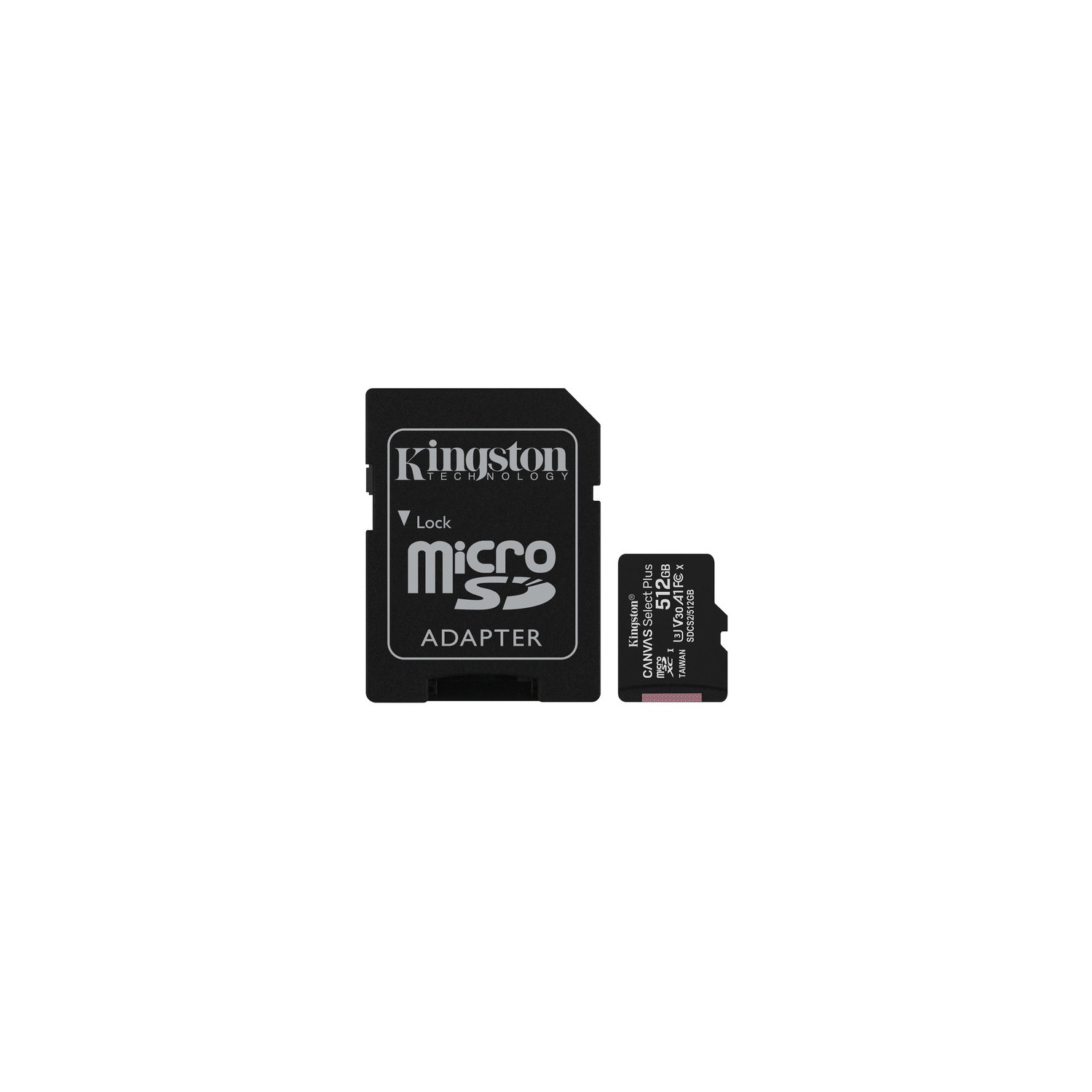 Kingston Canvas Select Plus microSDXC 512GB Class 10 UHS-I Up to 100MB/s Read