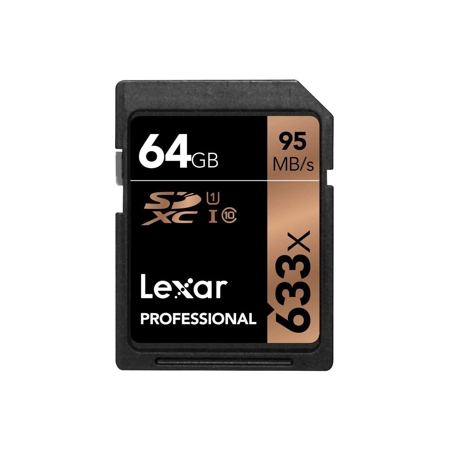 Lexar Professional 633x 64GB SDXC UHS-I Card w/Image Rescue 5 Software