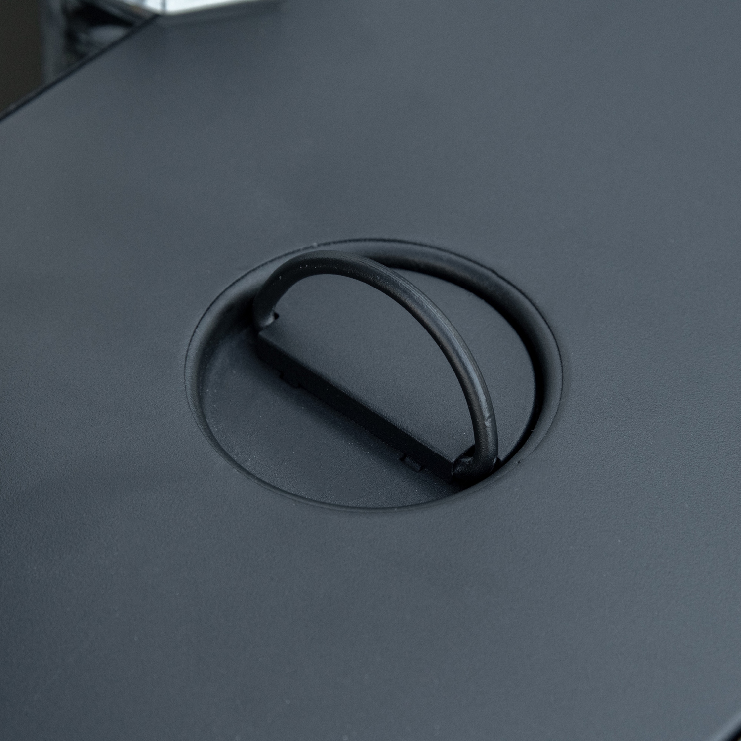 Outsunny Propane Fire Pit Table 43" Outdoor Fire Table, 50,000 BTU Pulse-Ignition Wicker Firepit Furniture with Glass Wind Guard, Blue Glass Rock,