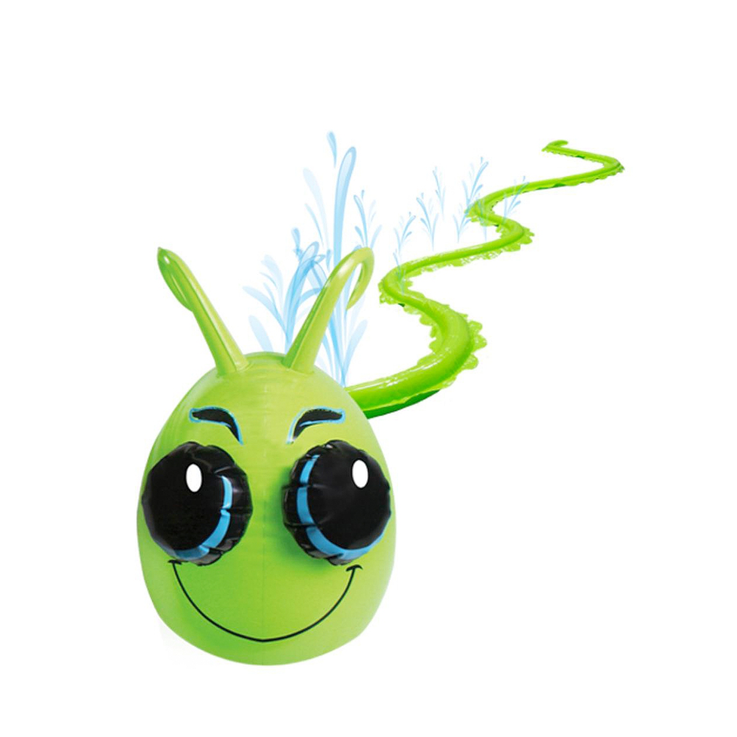 Lime Green Inflatable Caterpillar Outdoor Patio Water Sprinkler, 19-Feet