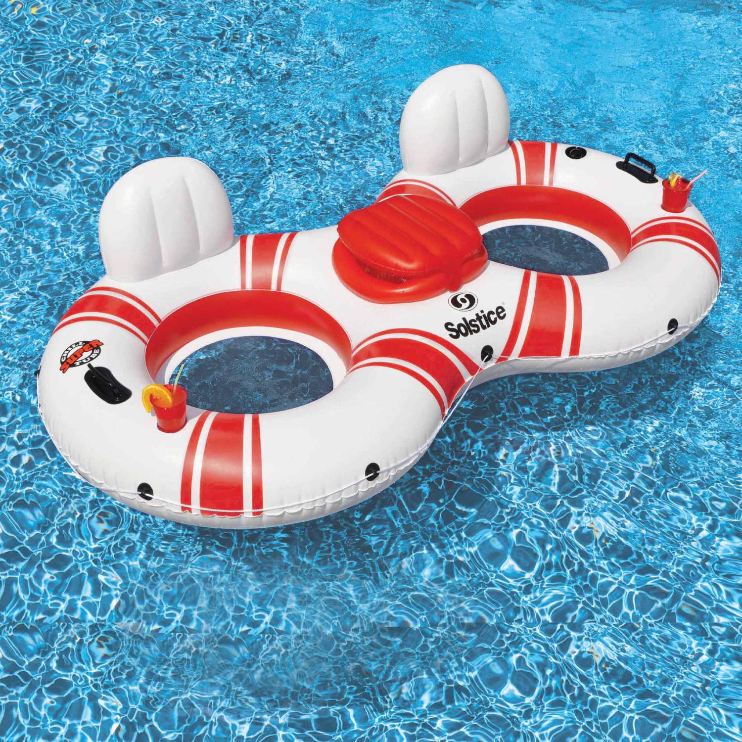 Flotteur de piscine Super Chill de 88 po avec tube interne et glacière