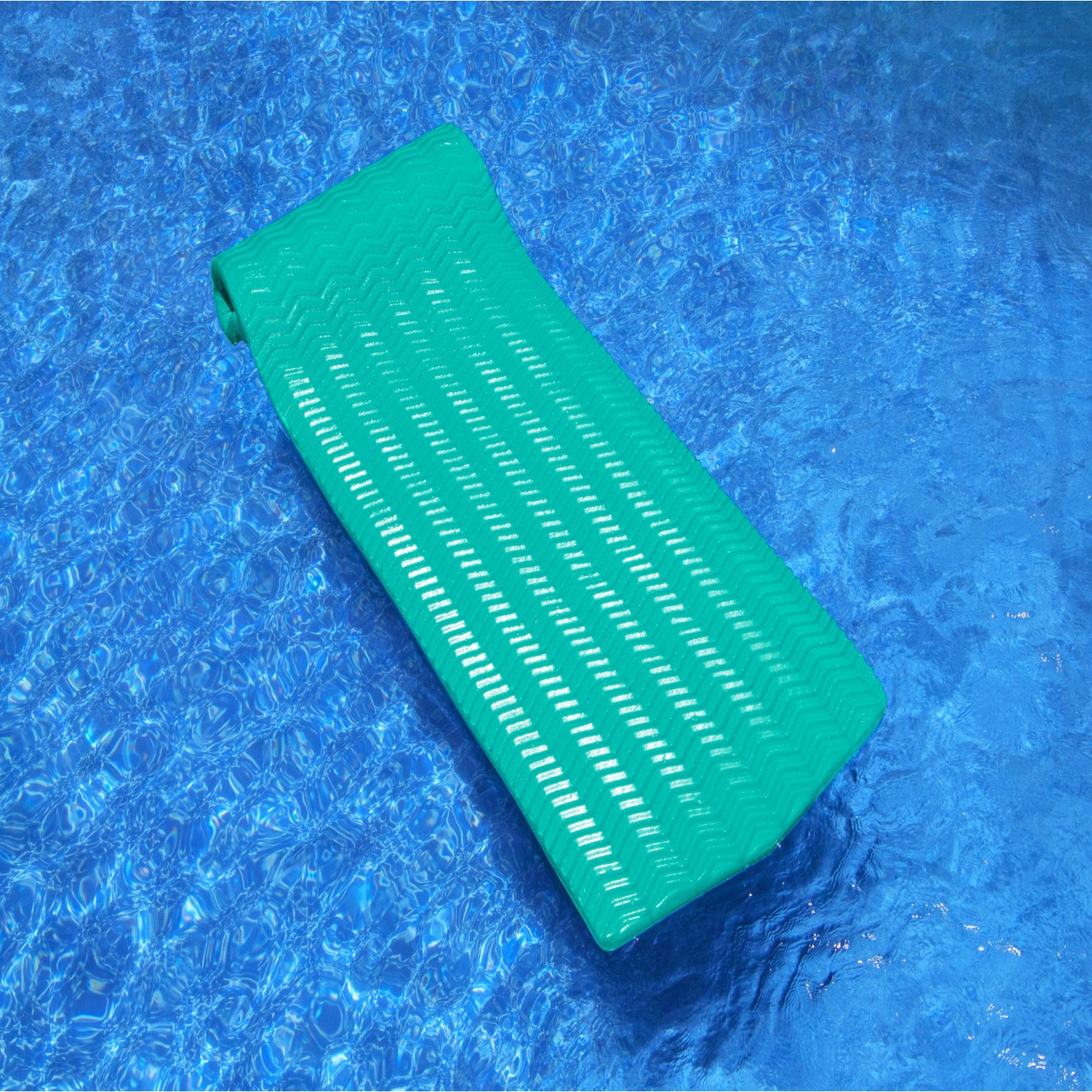 74" Water Sports Sofskin Teal Green Floating Swimming Pool Mattress Raft