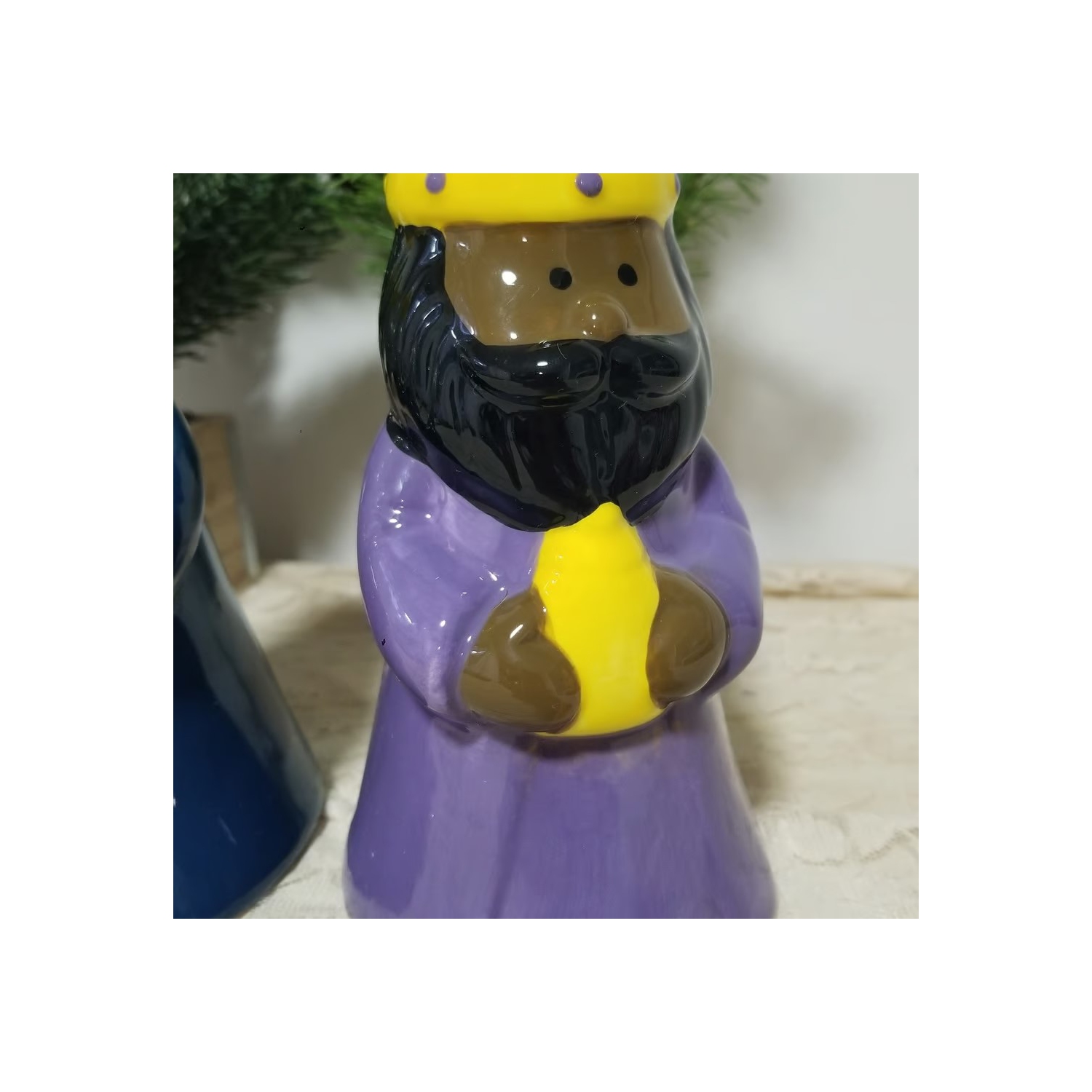 Set of 3 Wise Men Christmas Nativity Taper Candle Holders 6.5"